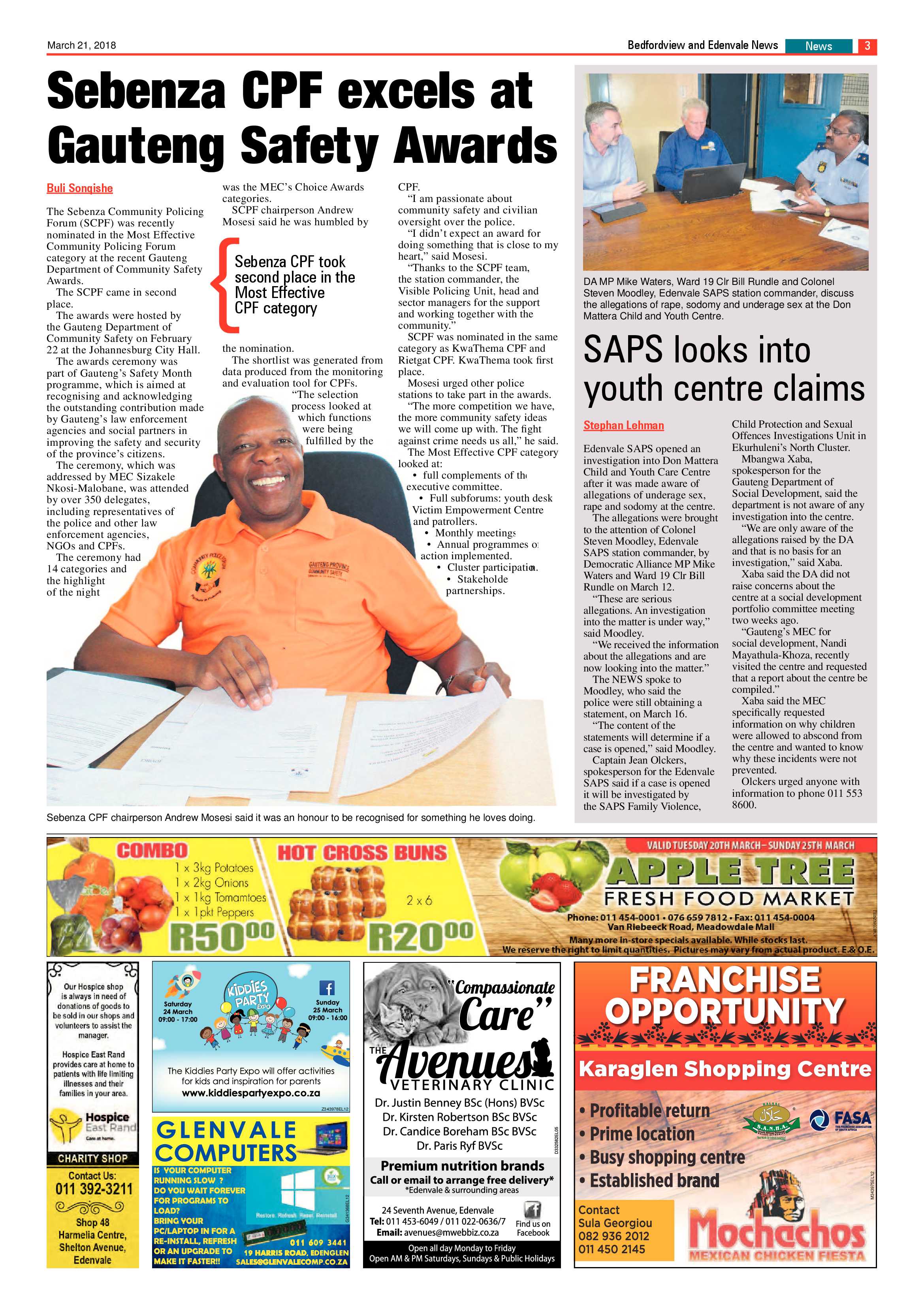 Bedfordview and Edenvale News 21 March 2018 page 3