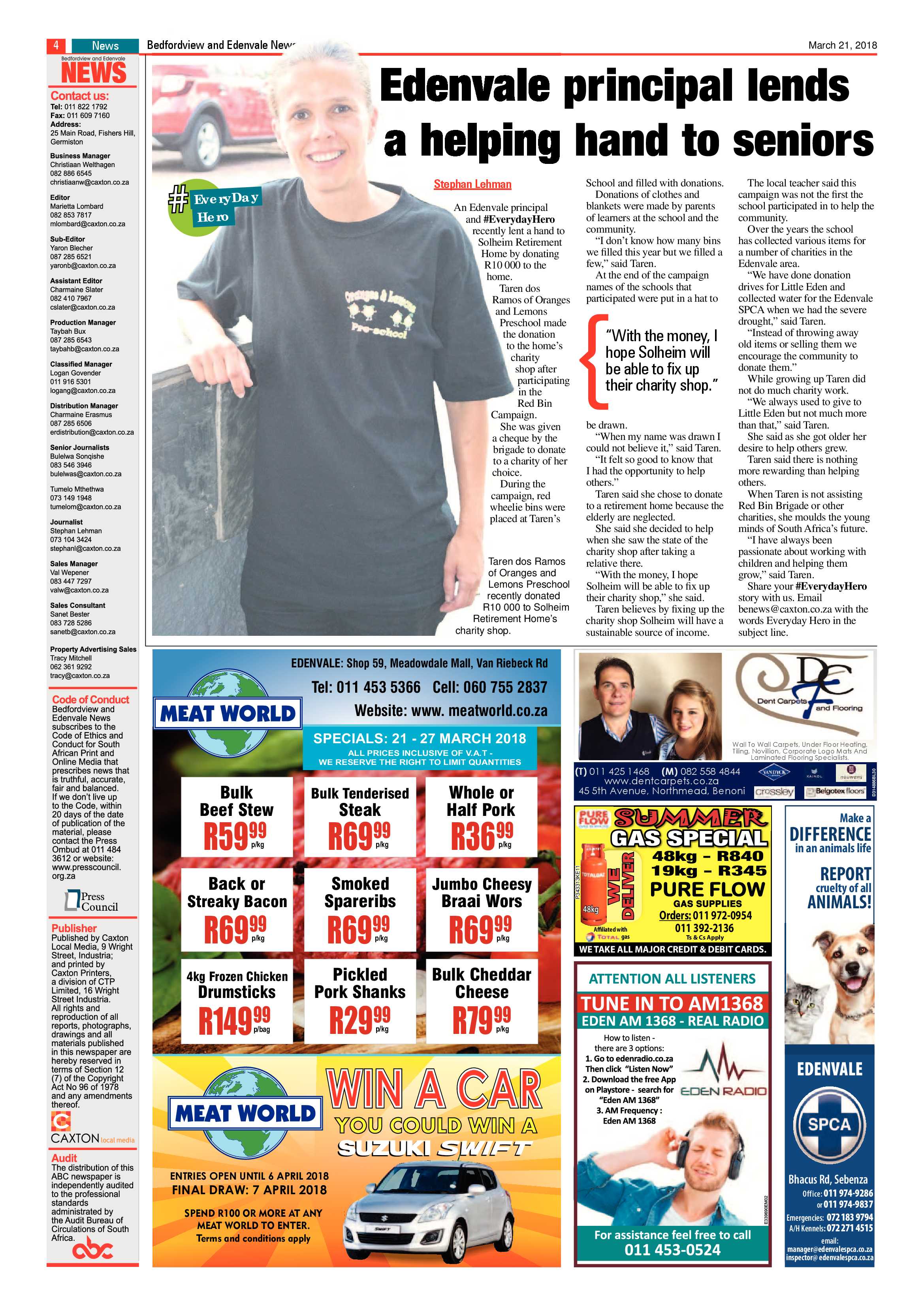Bedfordview and Edenvale News 21 March 2018 page 4