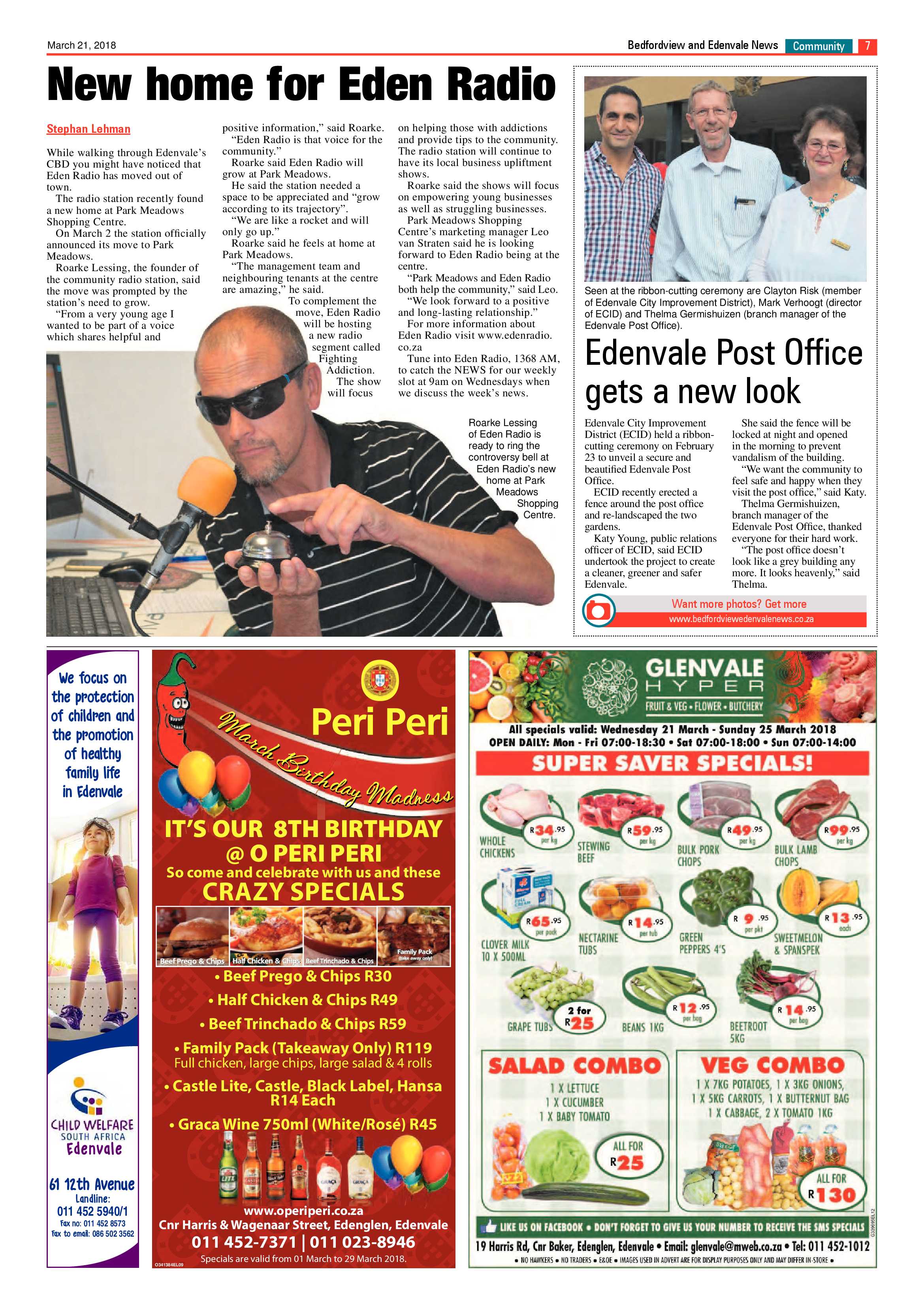 Bedfordview and Edenvale News 21 March 2018 page 7