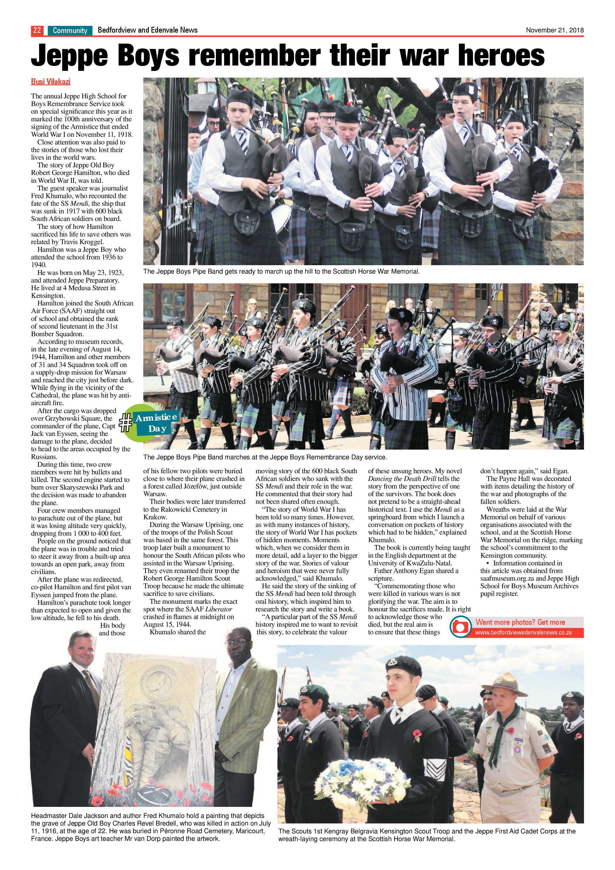 Bedfordview and Edenvale News 21 November 2018 page 22