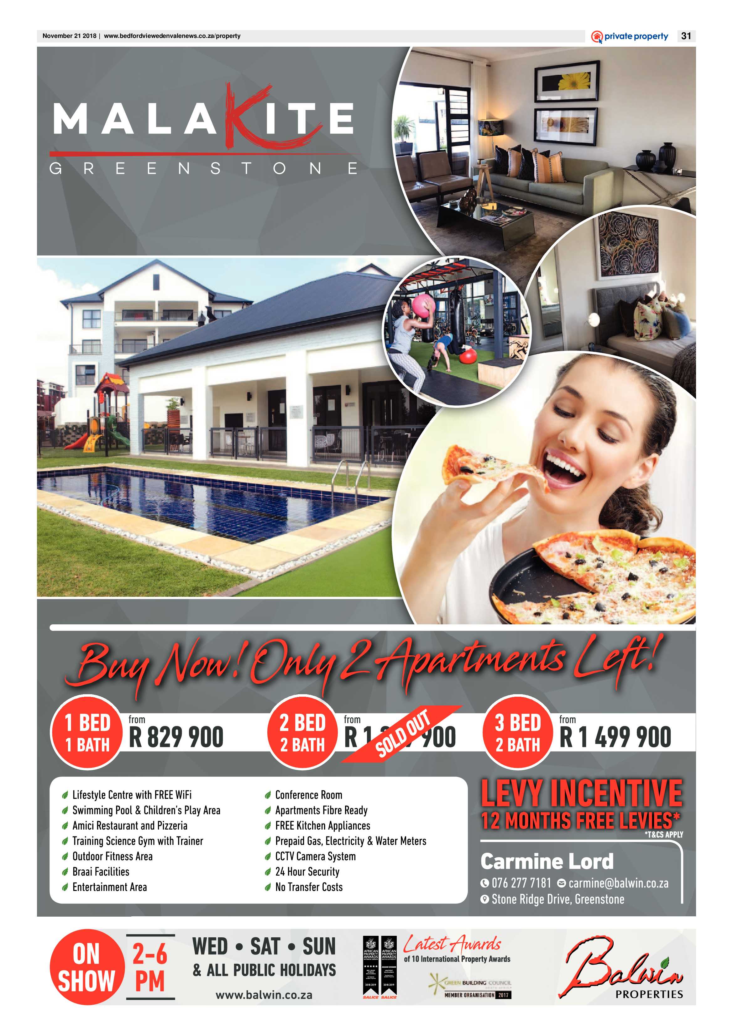 Bedfordview and Edenvale News 21 November 2018 page 31