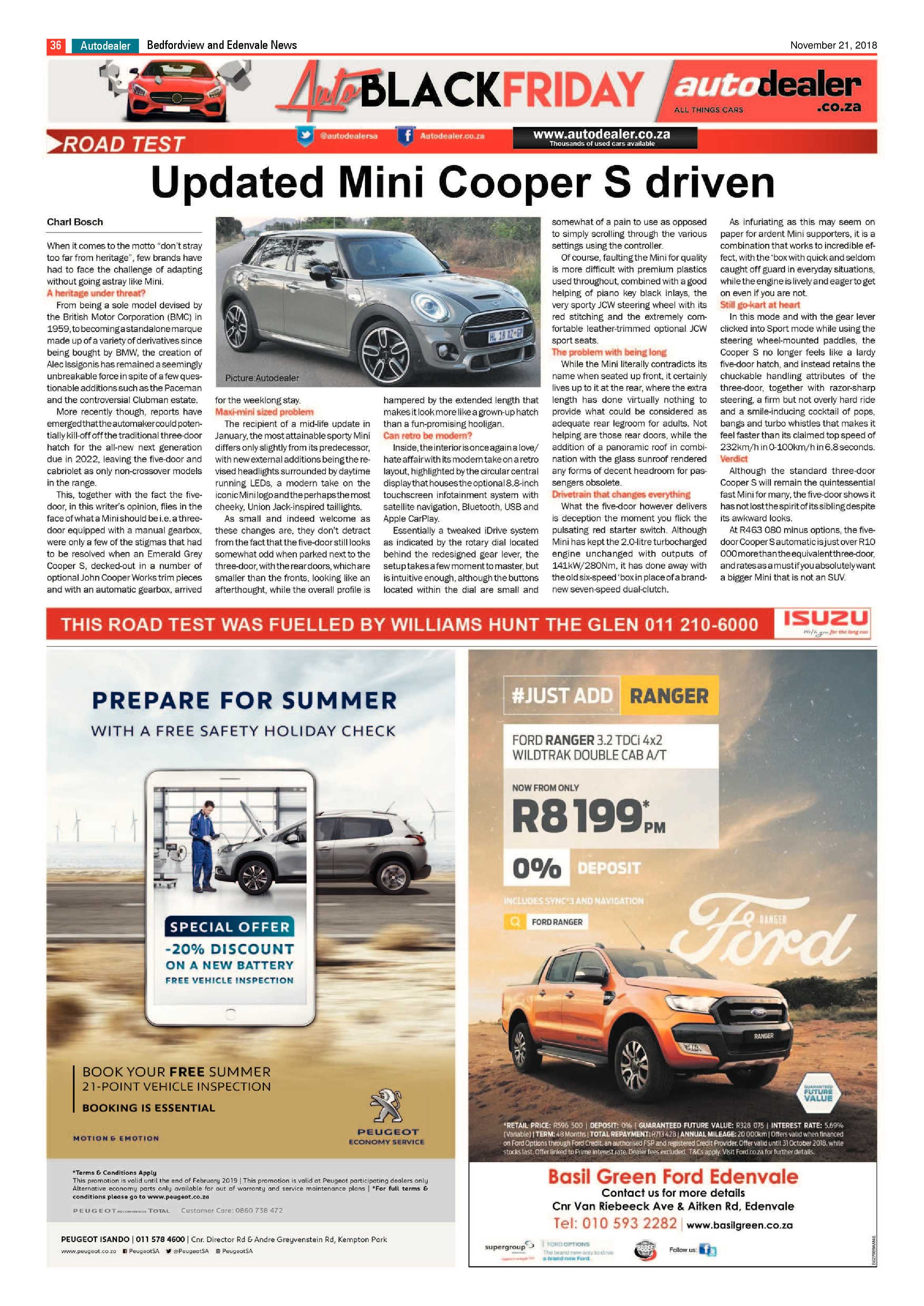 Bedfordview and Edenvale News 21 November 2018 page 36