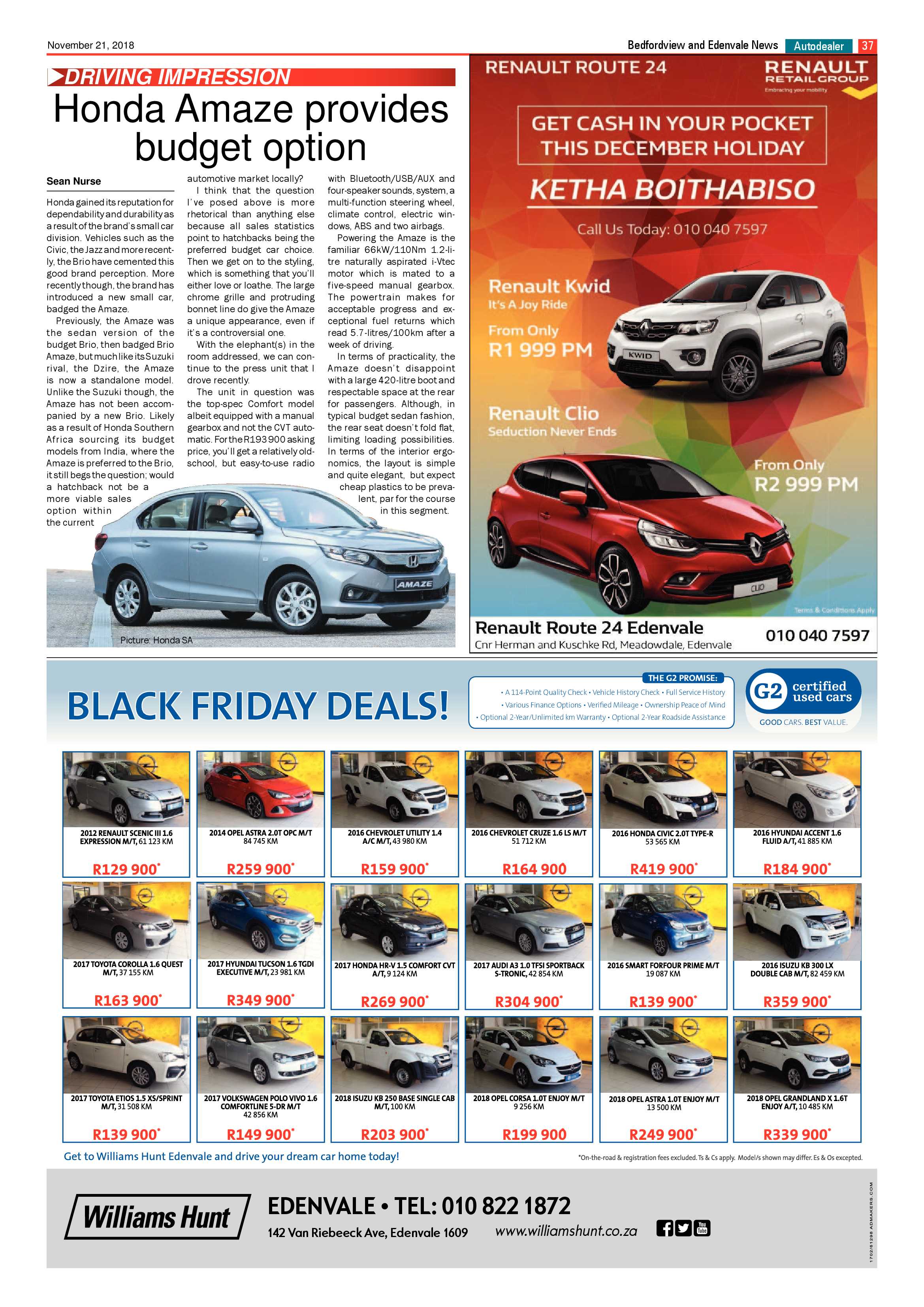 Bedfordview and Edenvale News 21 November 2018 page 37