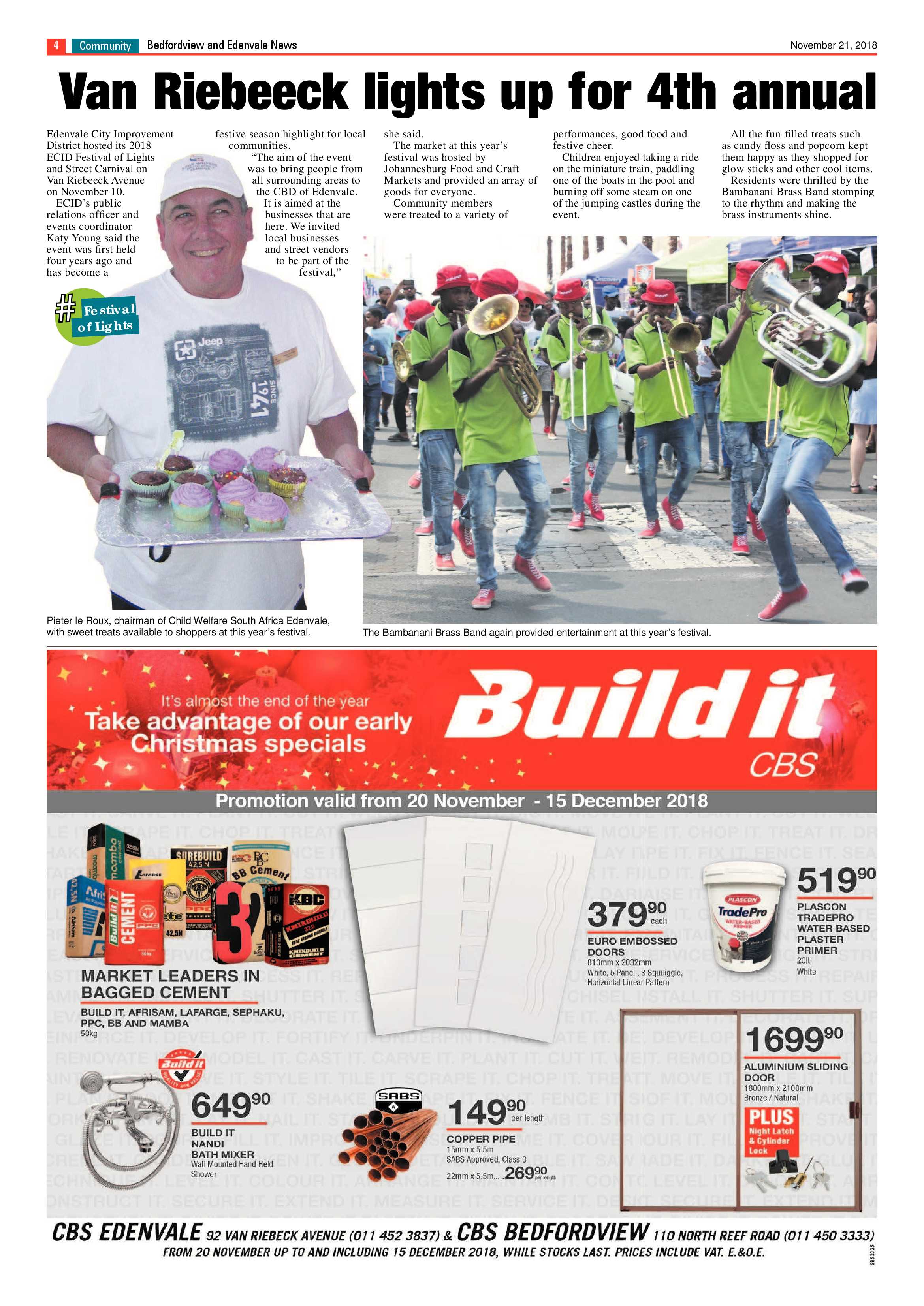 Bedfordview and Edenvale News 21 November 2018 page 4