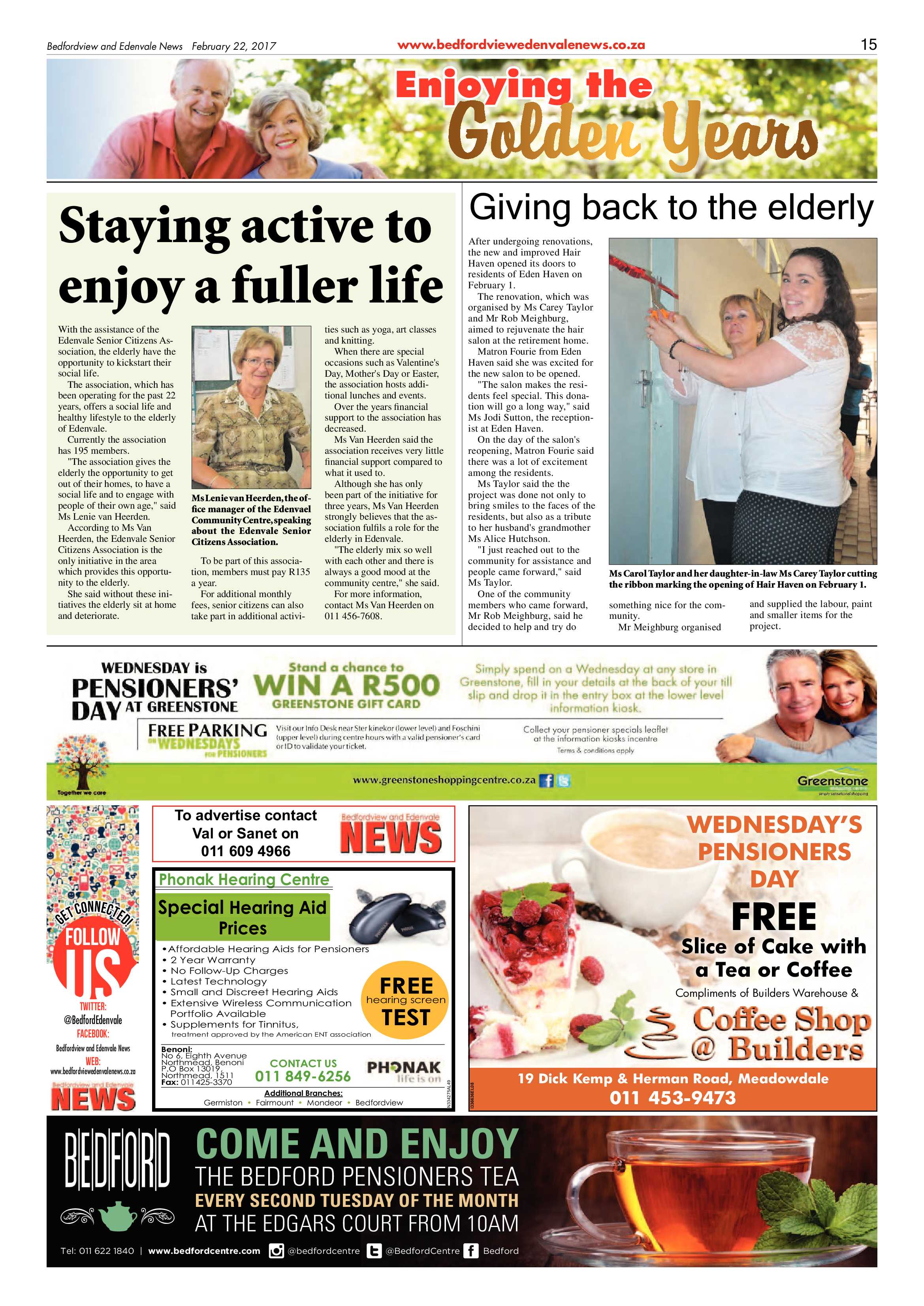 Bedfordview and Edenvale News 22 February 2017 page 15