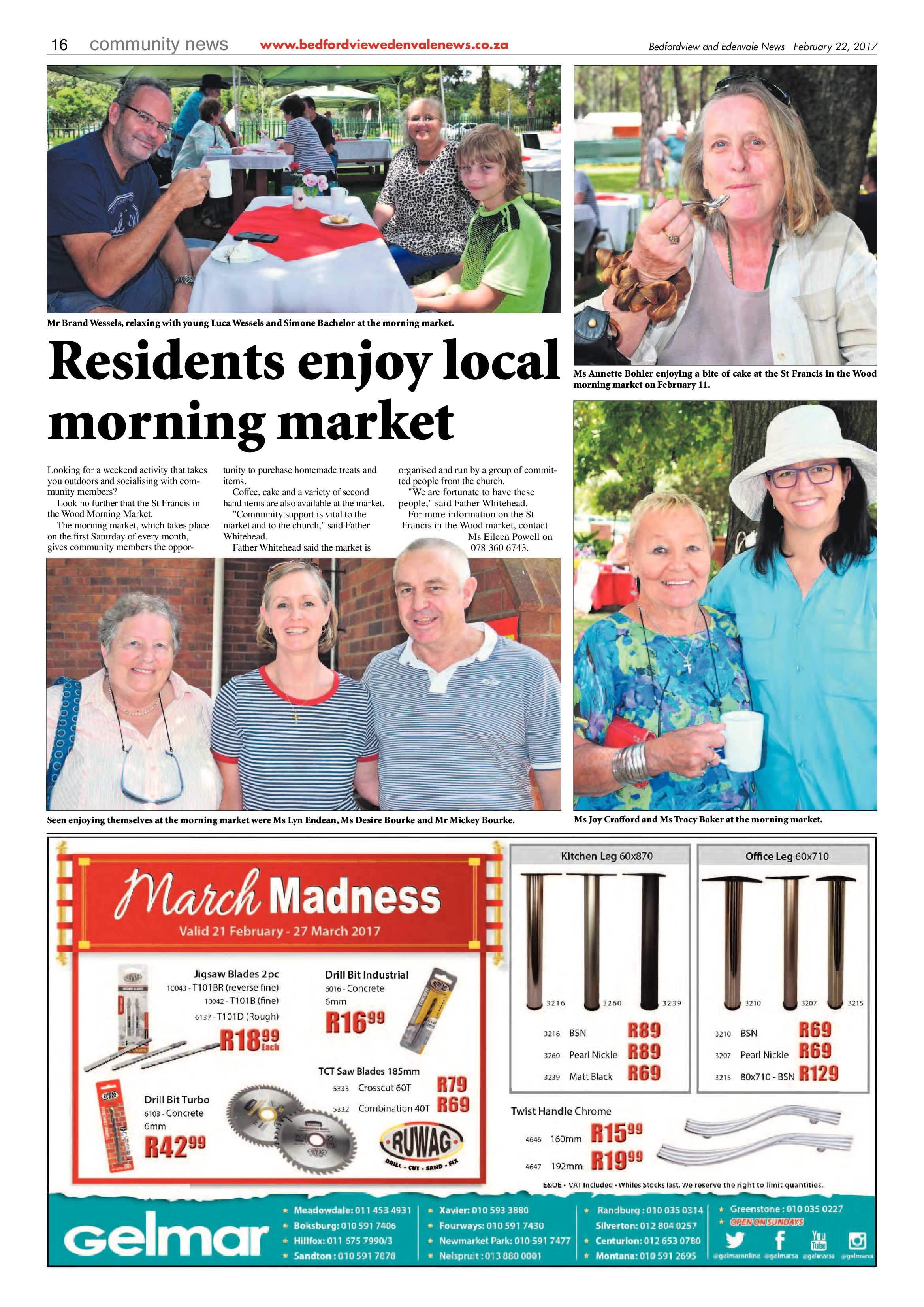 Bedfordview and Edenvale News 22 February 2017 page 16