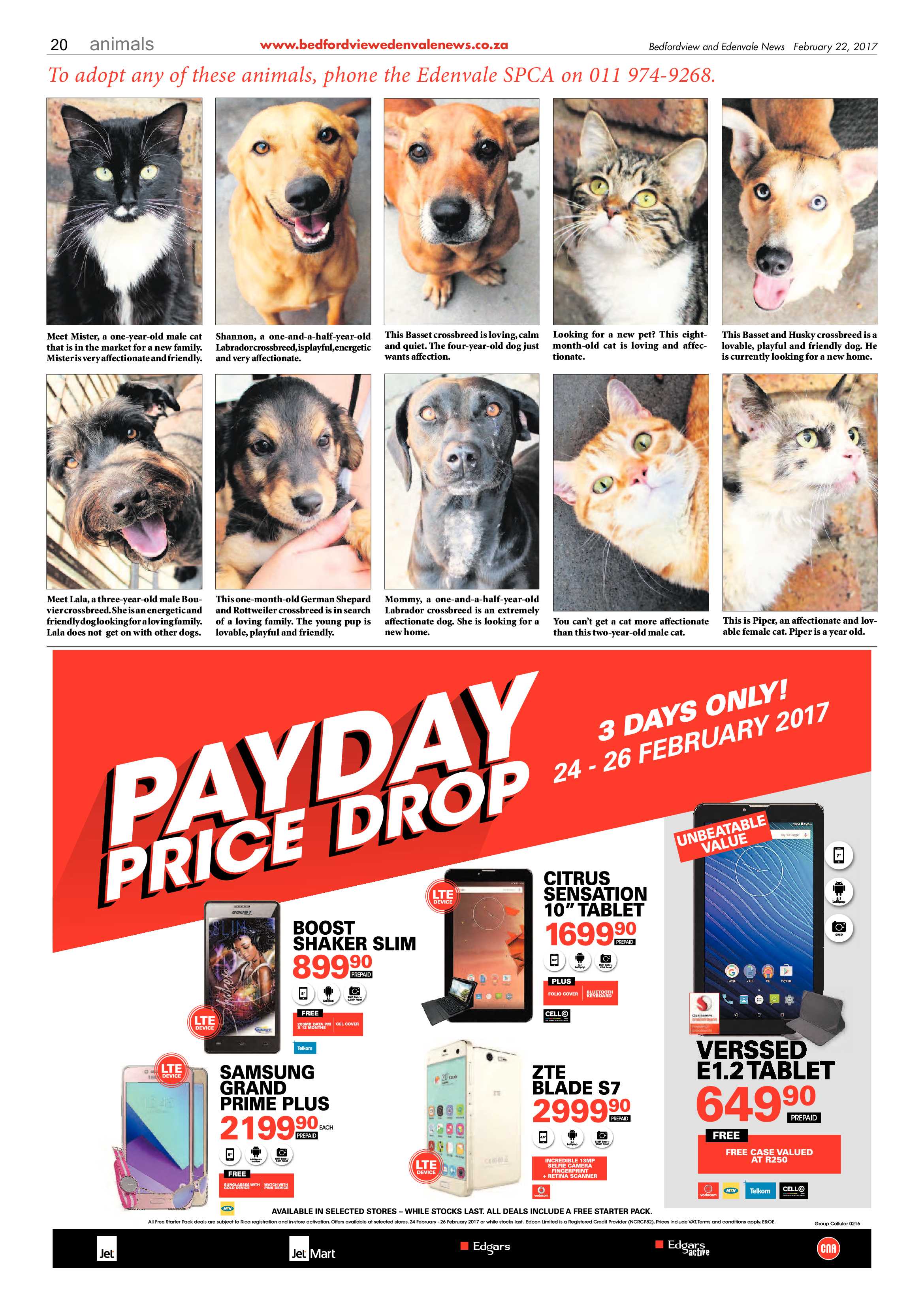 Bedfordview and Edenvale News 22 February 2017 page 20