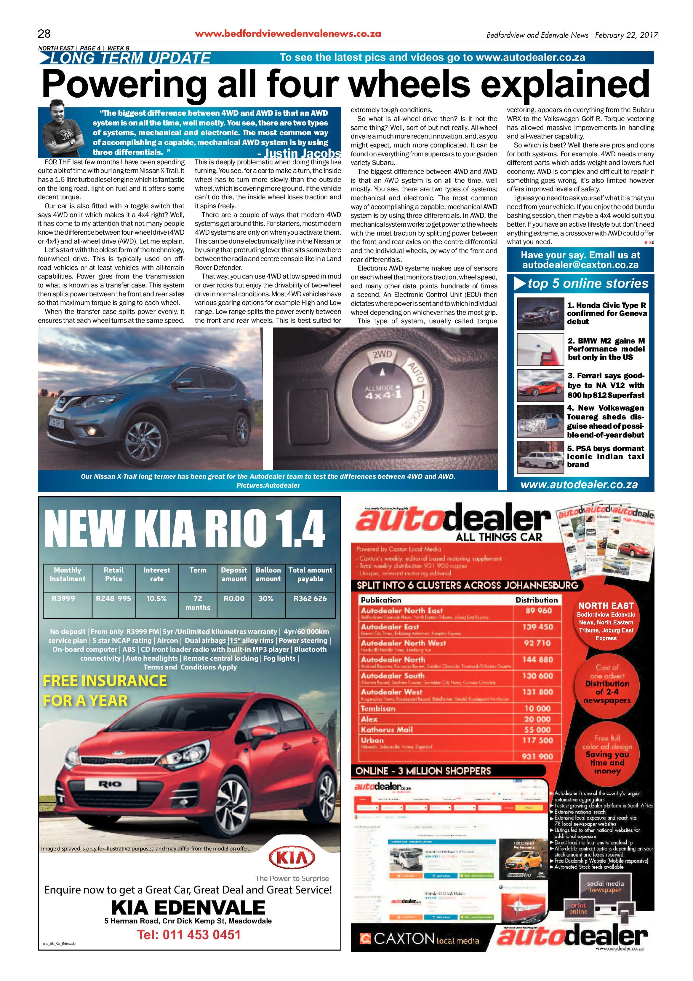 Bedfordview and Edenvale News 22 February 2017 page 28