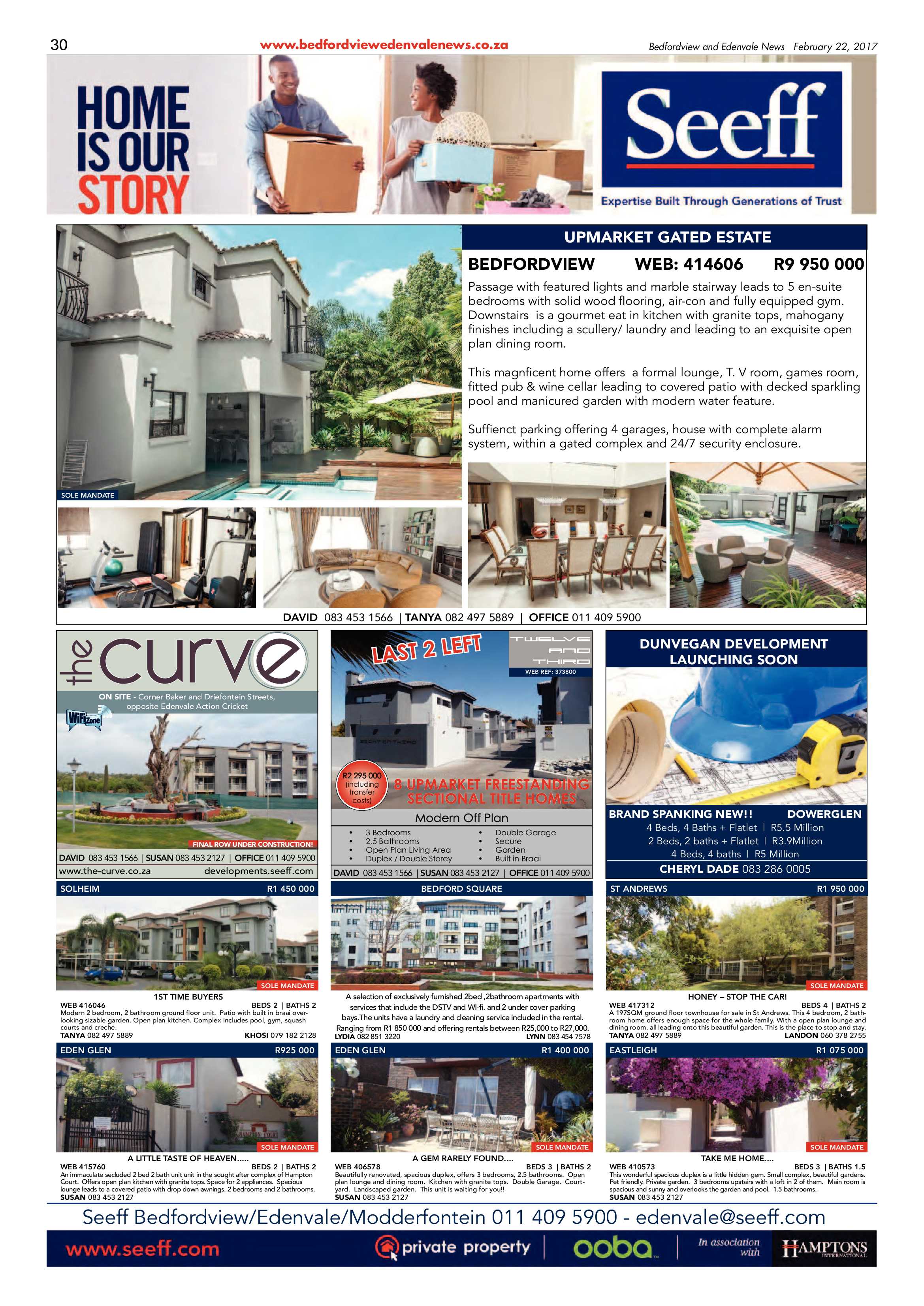 Bedfordview and Edenvale News 22 February 2017 page 30