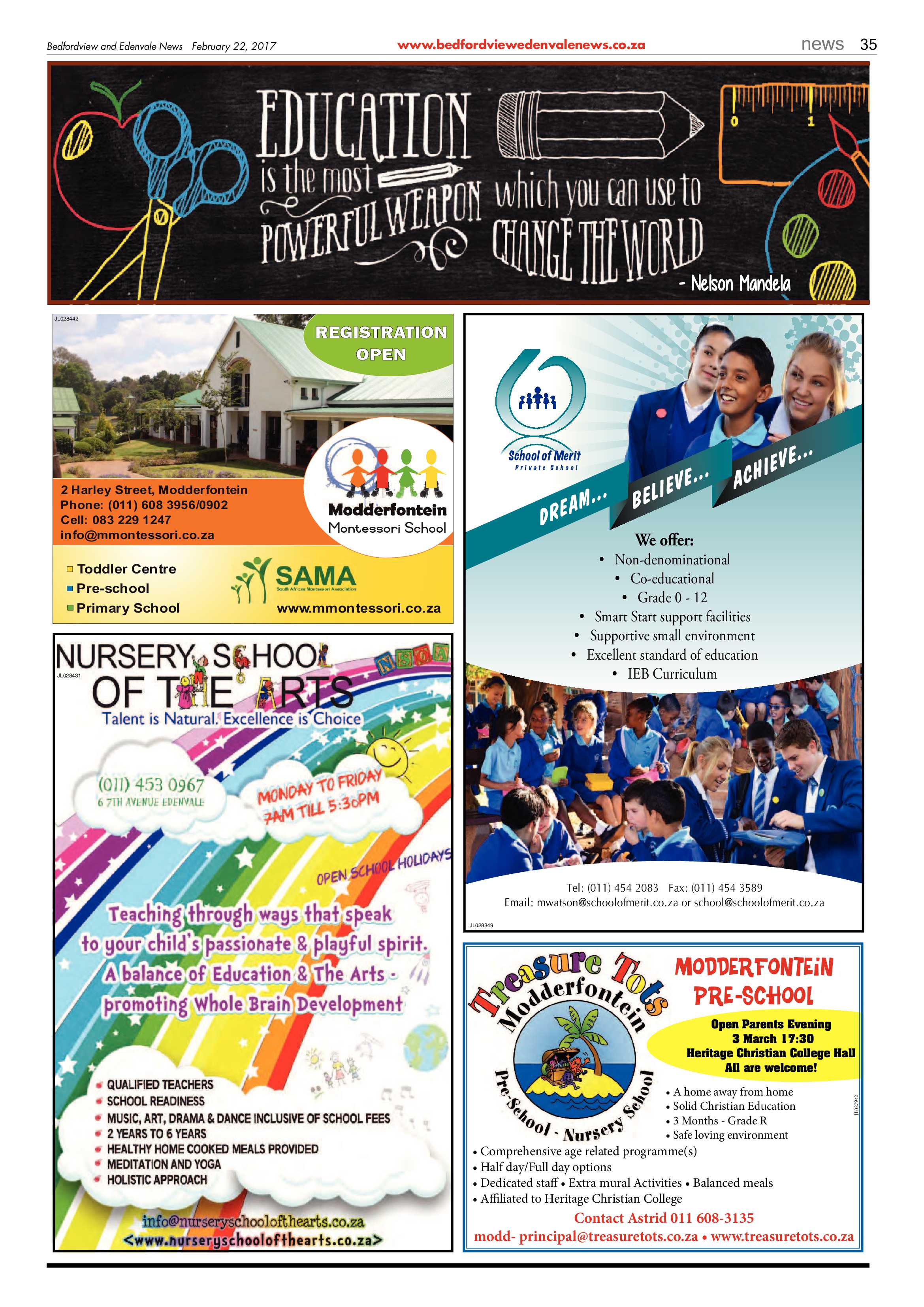 Bedfordview and Edenvale News 22 February 2017 page 35