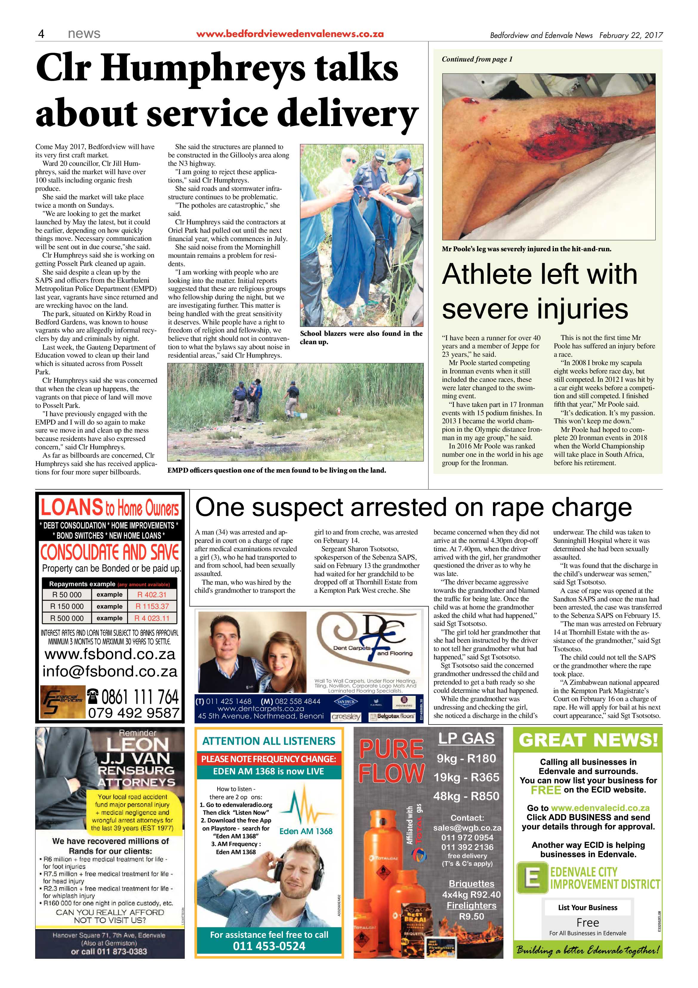 Bedfordview and Edenvale News 22 February 2017 page 4