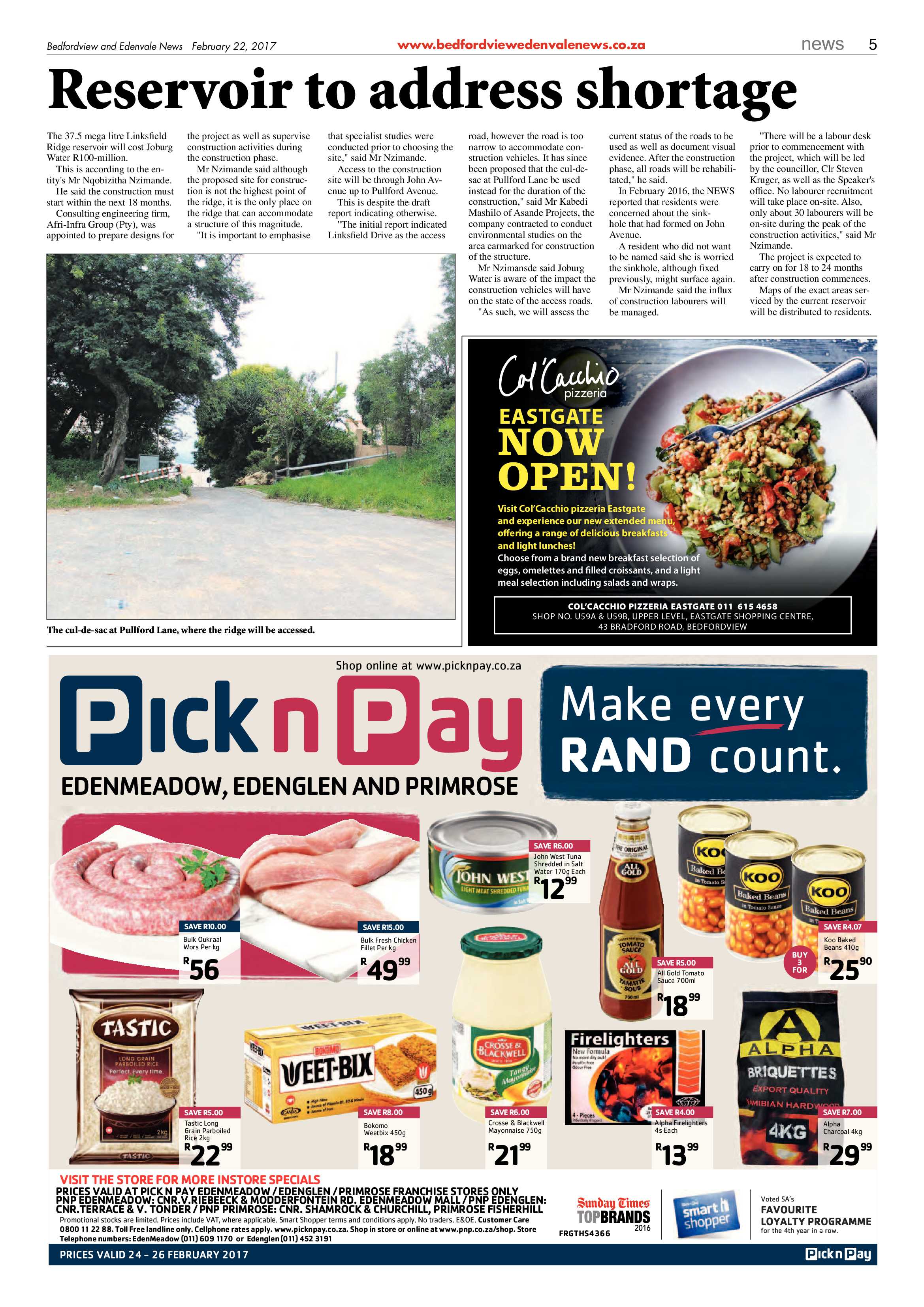 Bedfordview and Edenvale News 22 February 2017 page 5