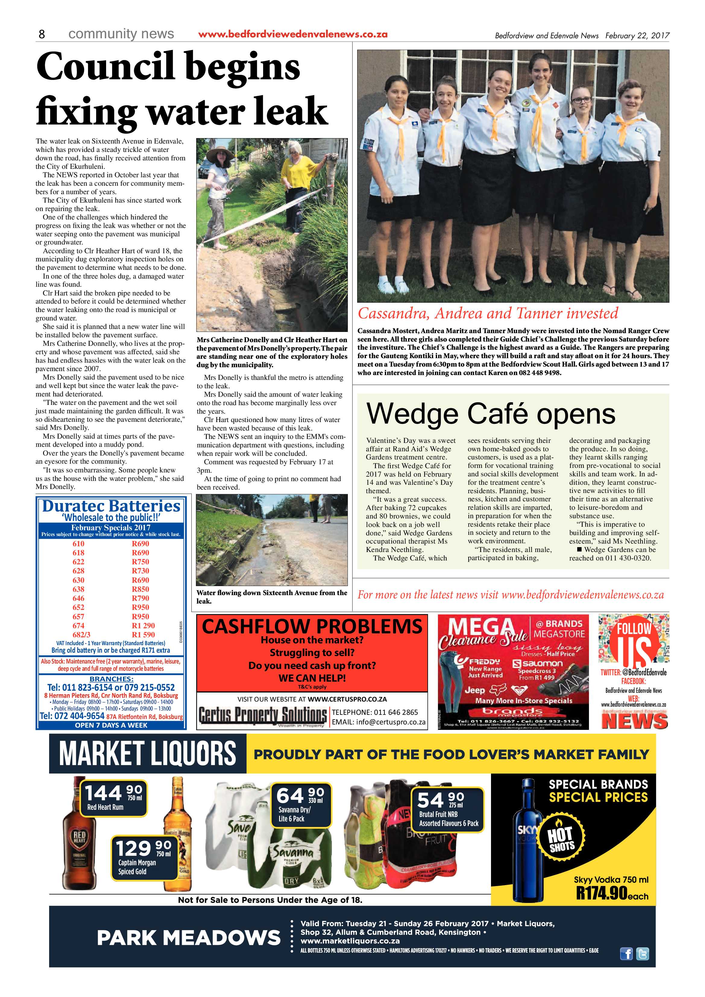 Bedfordview and Edenvale News 22 February 2017 page 8