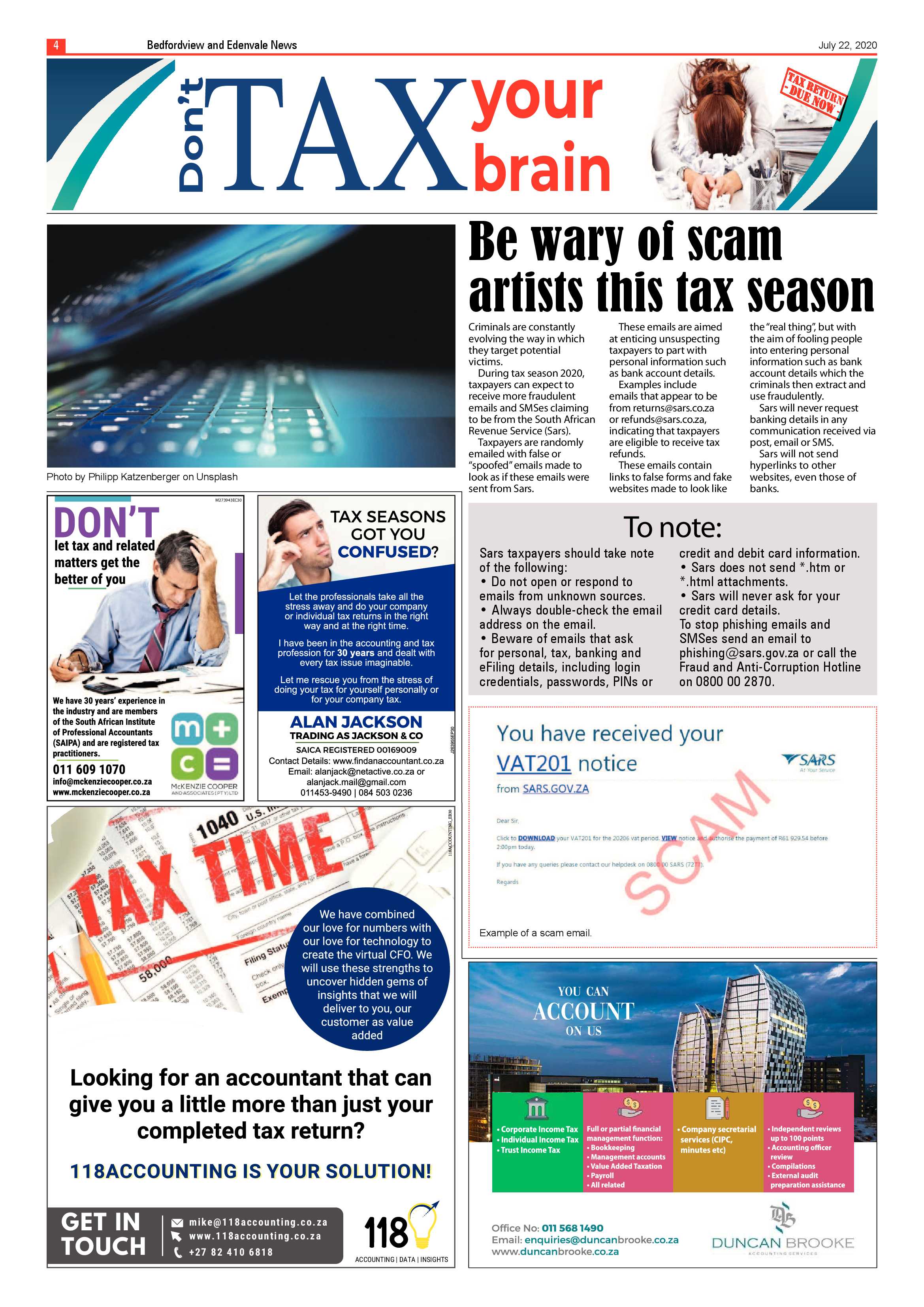 Bedfordview and Edenvale News 22 July 2020 page 4