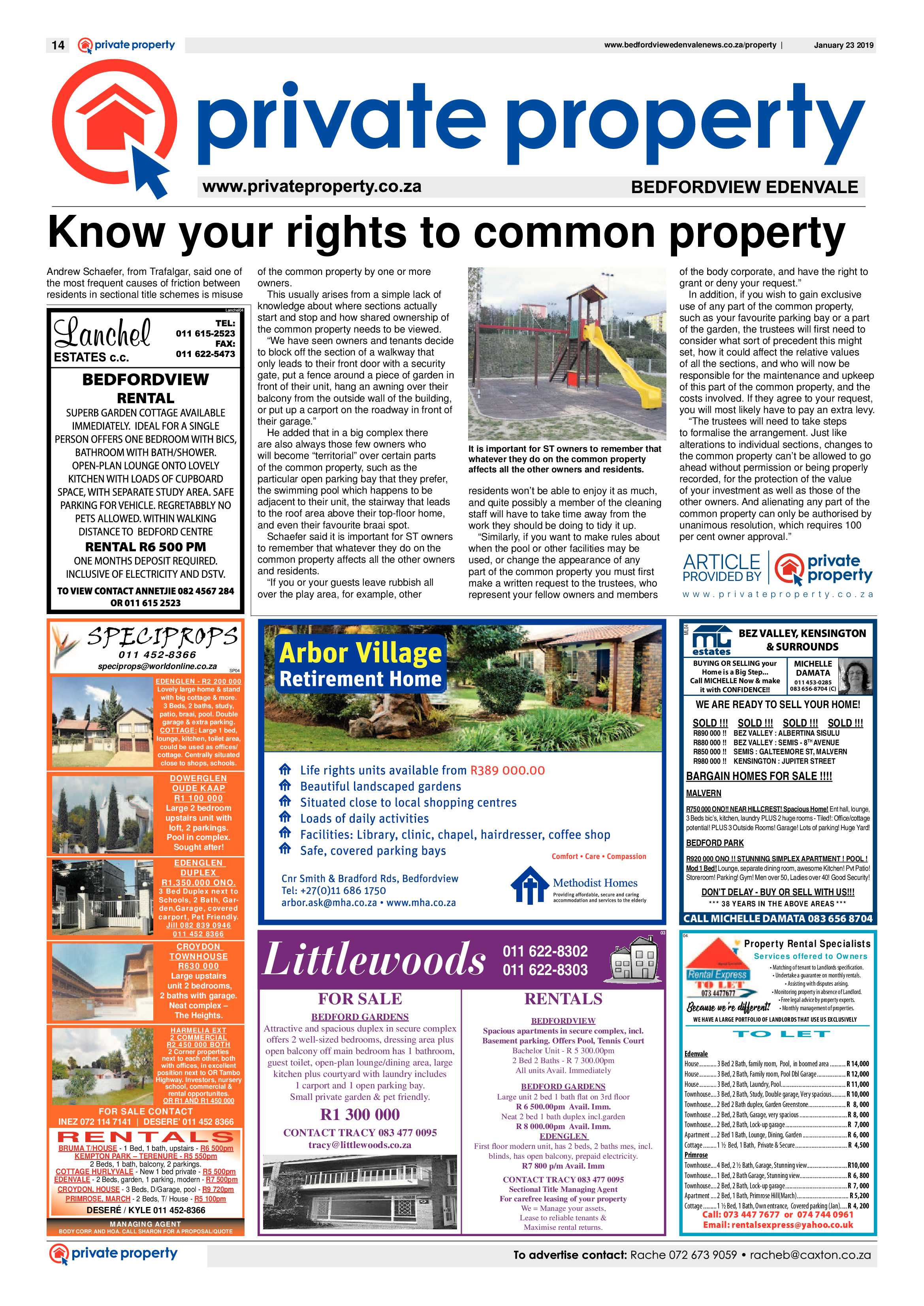 Bedfordview and Edenvale News 23 January 2019 page 14