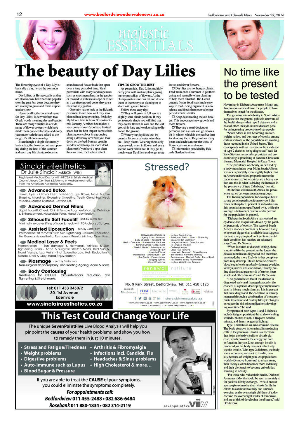 Bedfordview and Edenvale News 23 November 2016 page 12