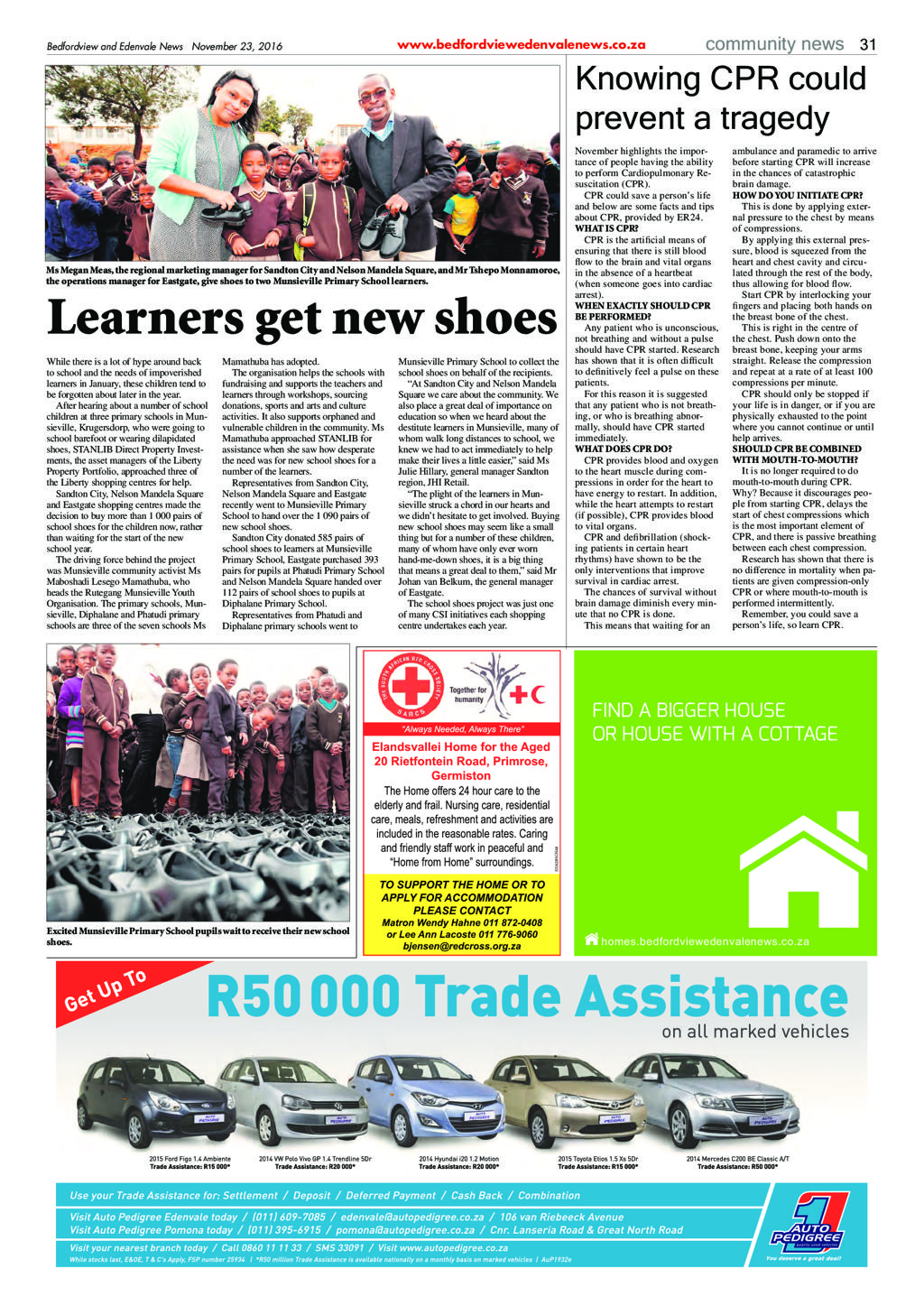 Bedfordview and Edenvale News 23 November 2016 page 31