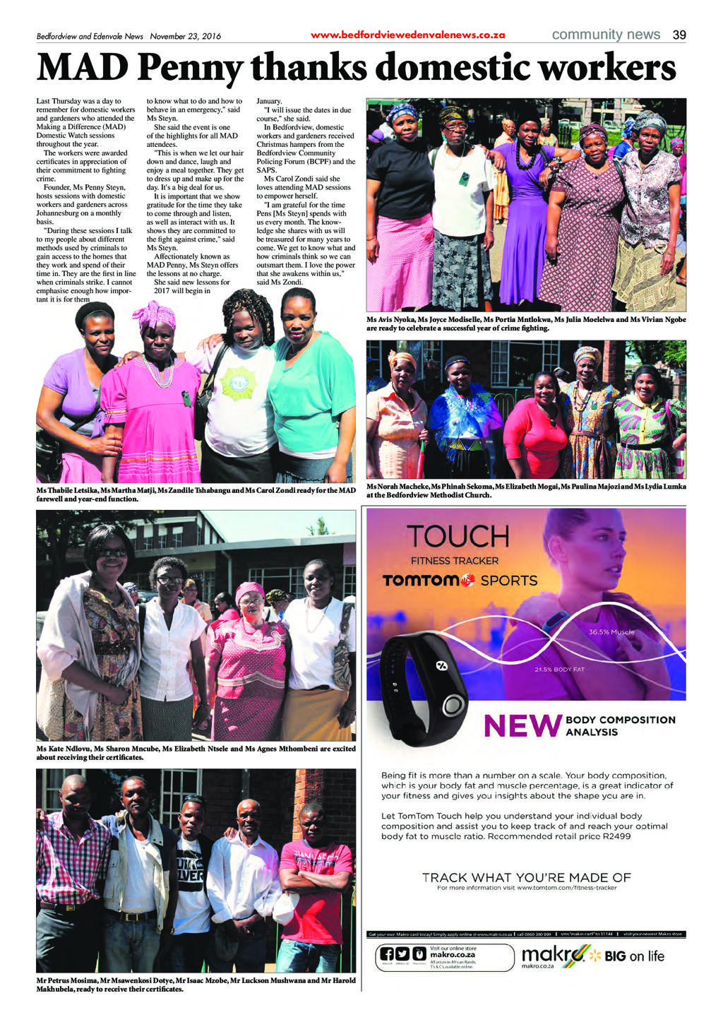 Bedfordview and Edenvale News 23 November 2016 page 39