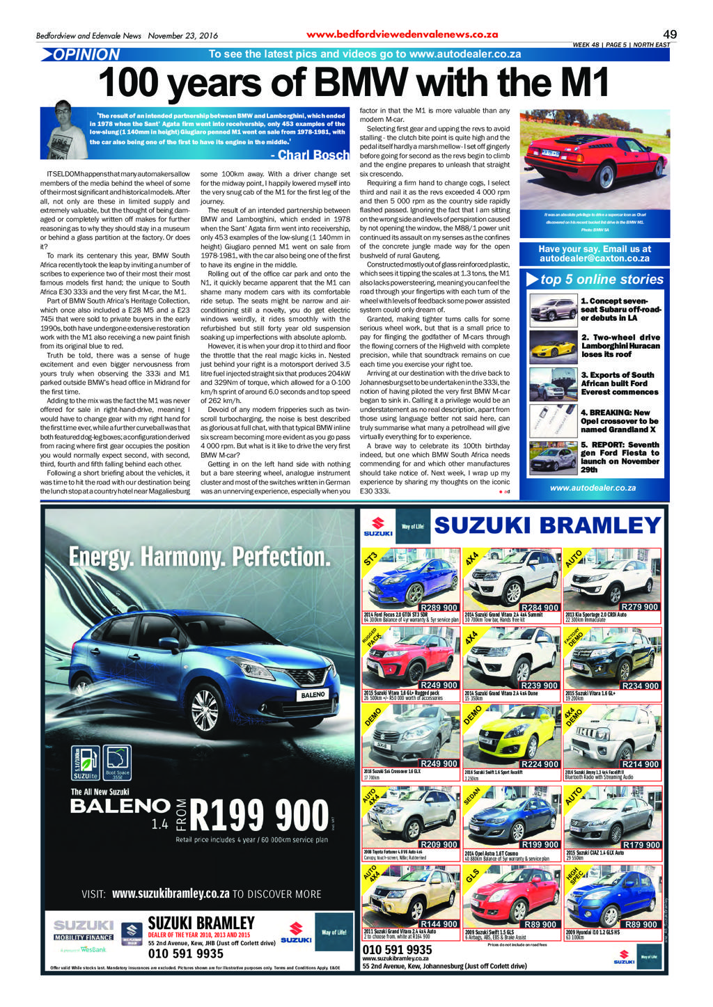 Bedfordview and Edenvale News 23 November 2016 page 49