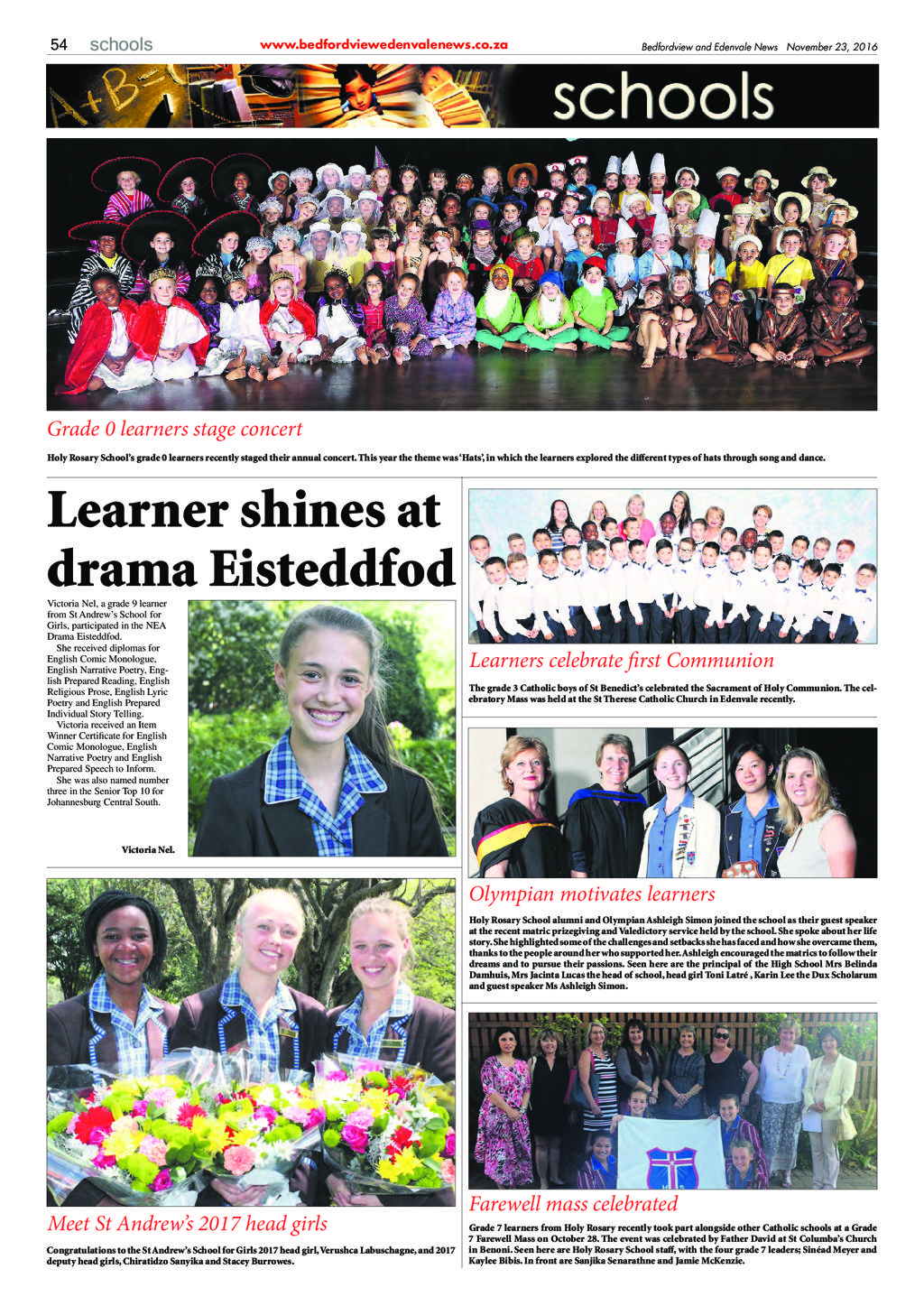 Bedfordview and Edenvale News 23 November 2016 page 54
