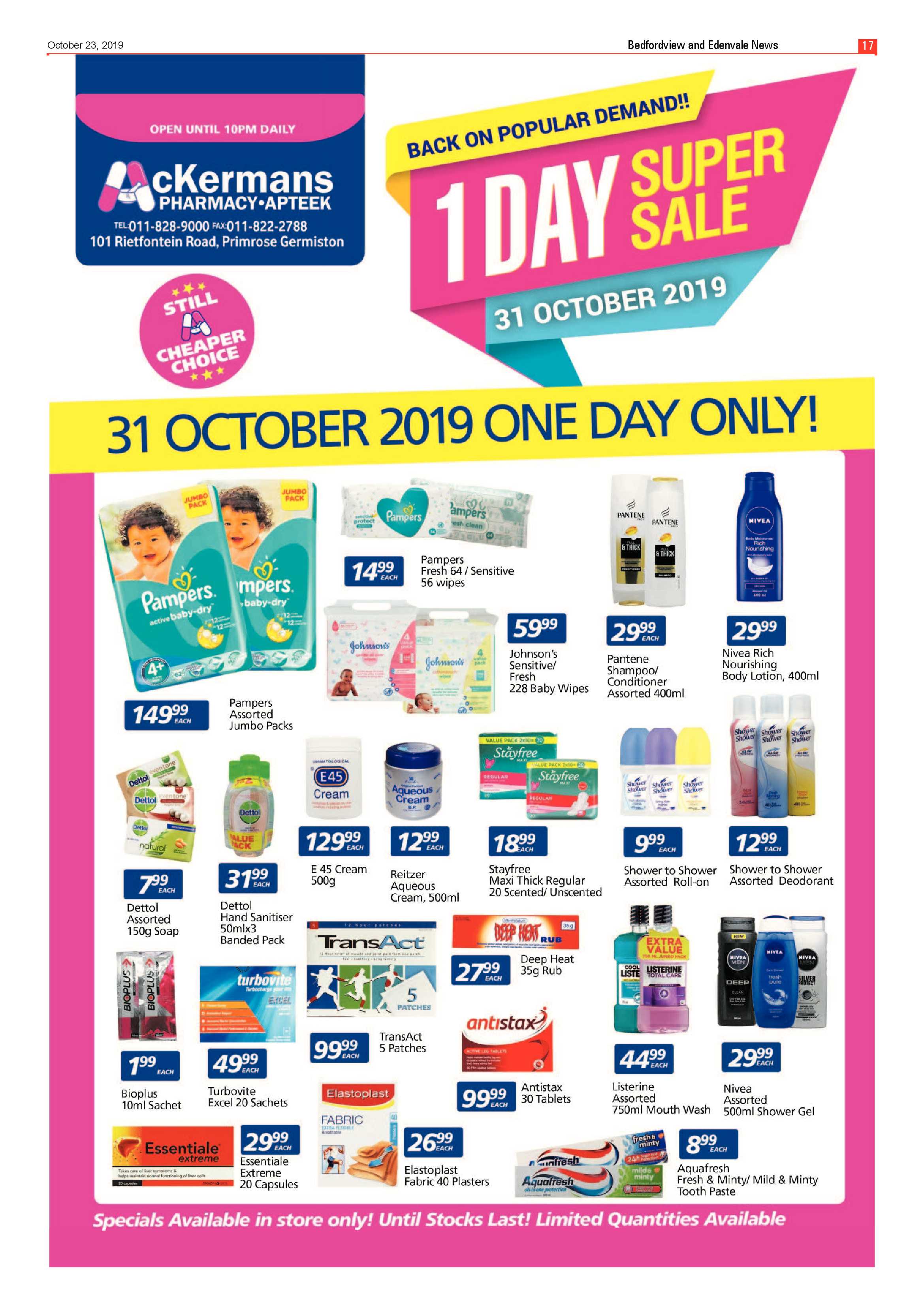 Bedfordview and Edenvale News 23 October 2019 page 17