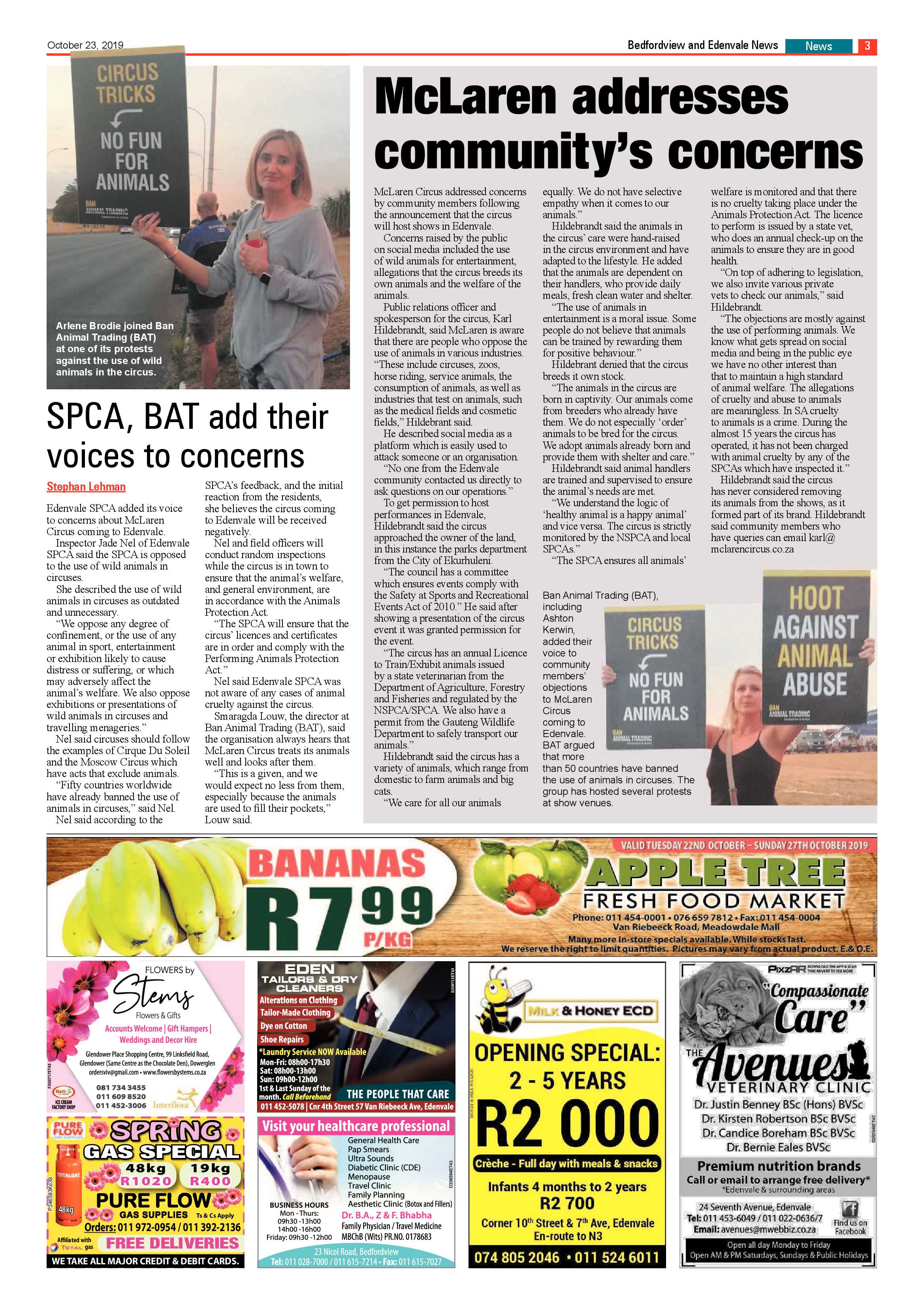Bedfordview and Edenvale News 23 October 2019 page 3