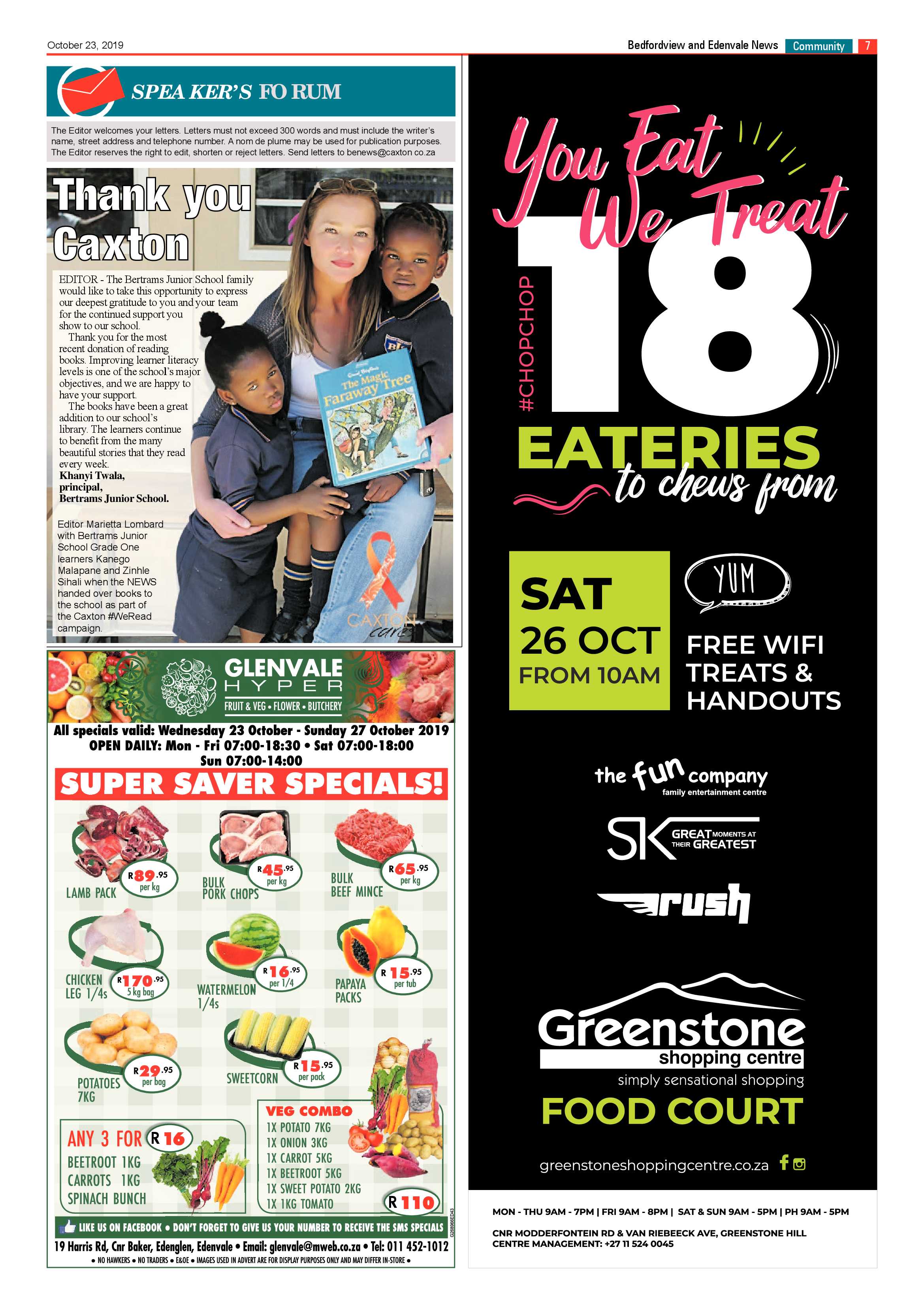 Bedfordview and Edenvale News 23 October 2019 page 7