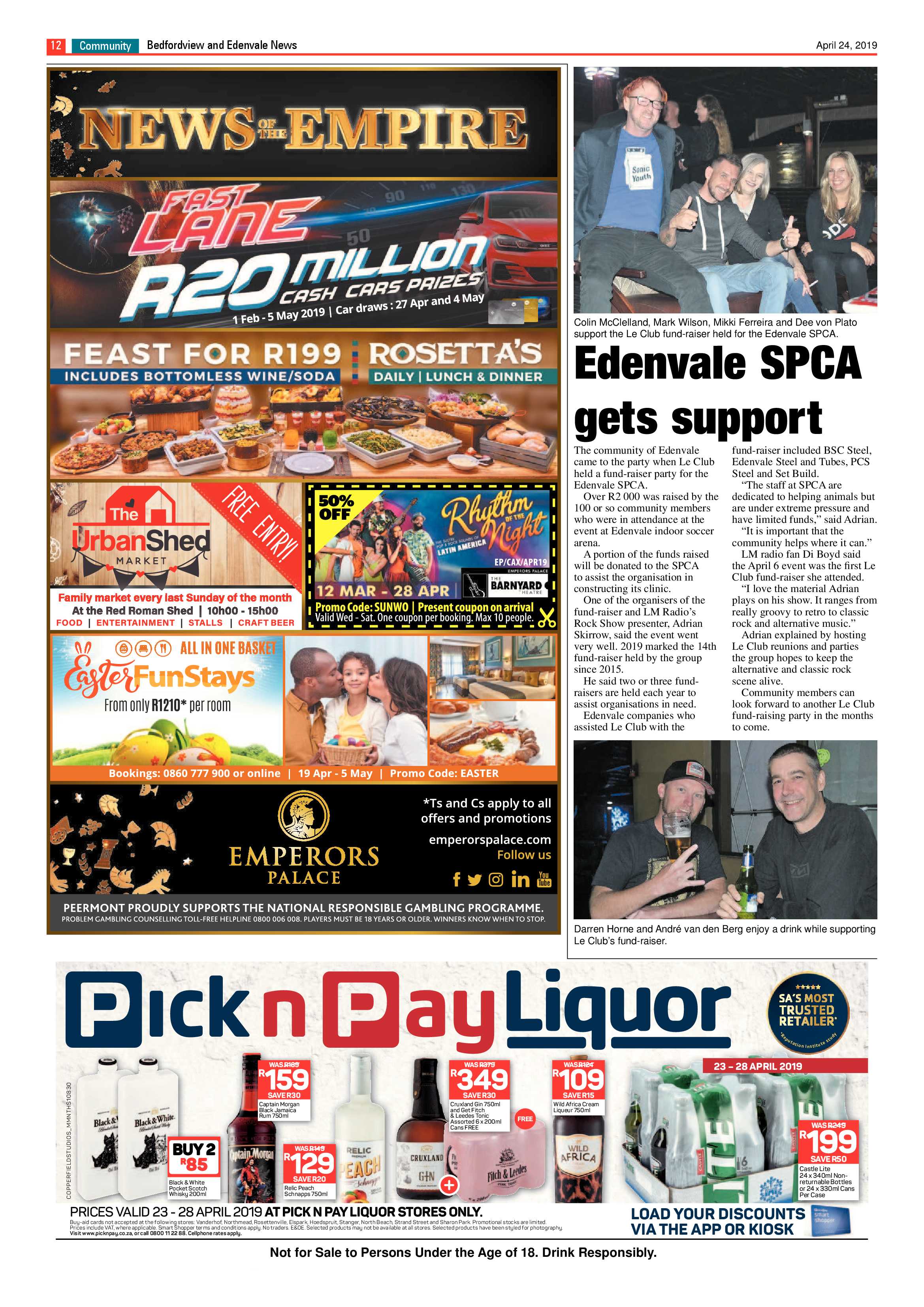 Bedfordview and Edenvale News 24 April 2019 page 12