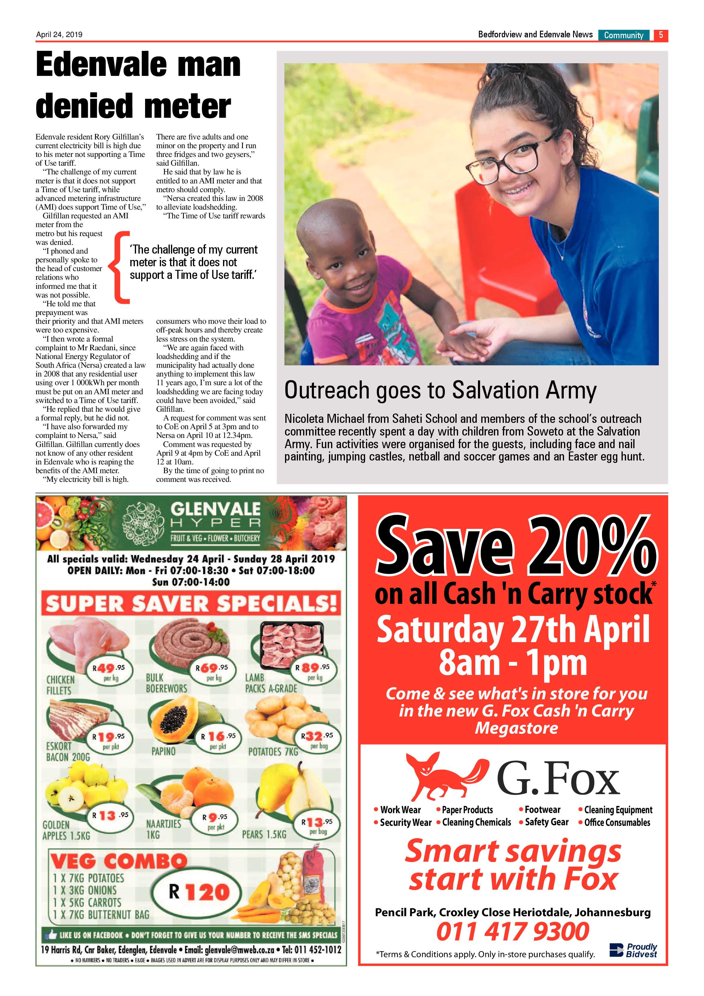 Bedfordview and Edenvale News 24 April 2019 page 5