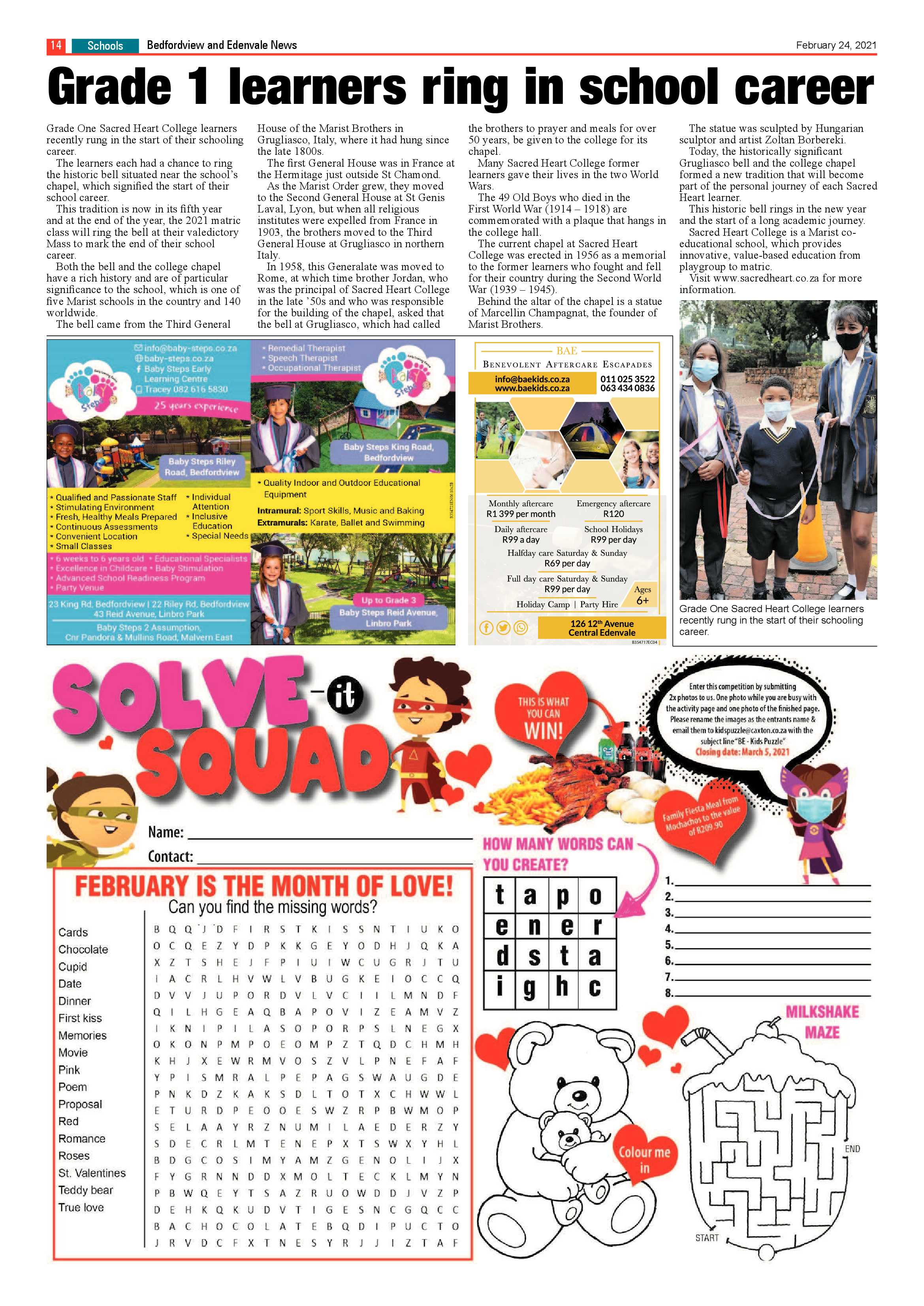 Bedfordview and Edenvale News 24 February 2021 page 14