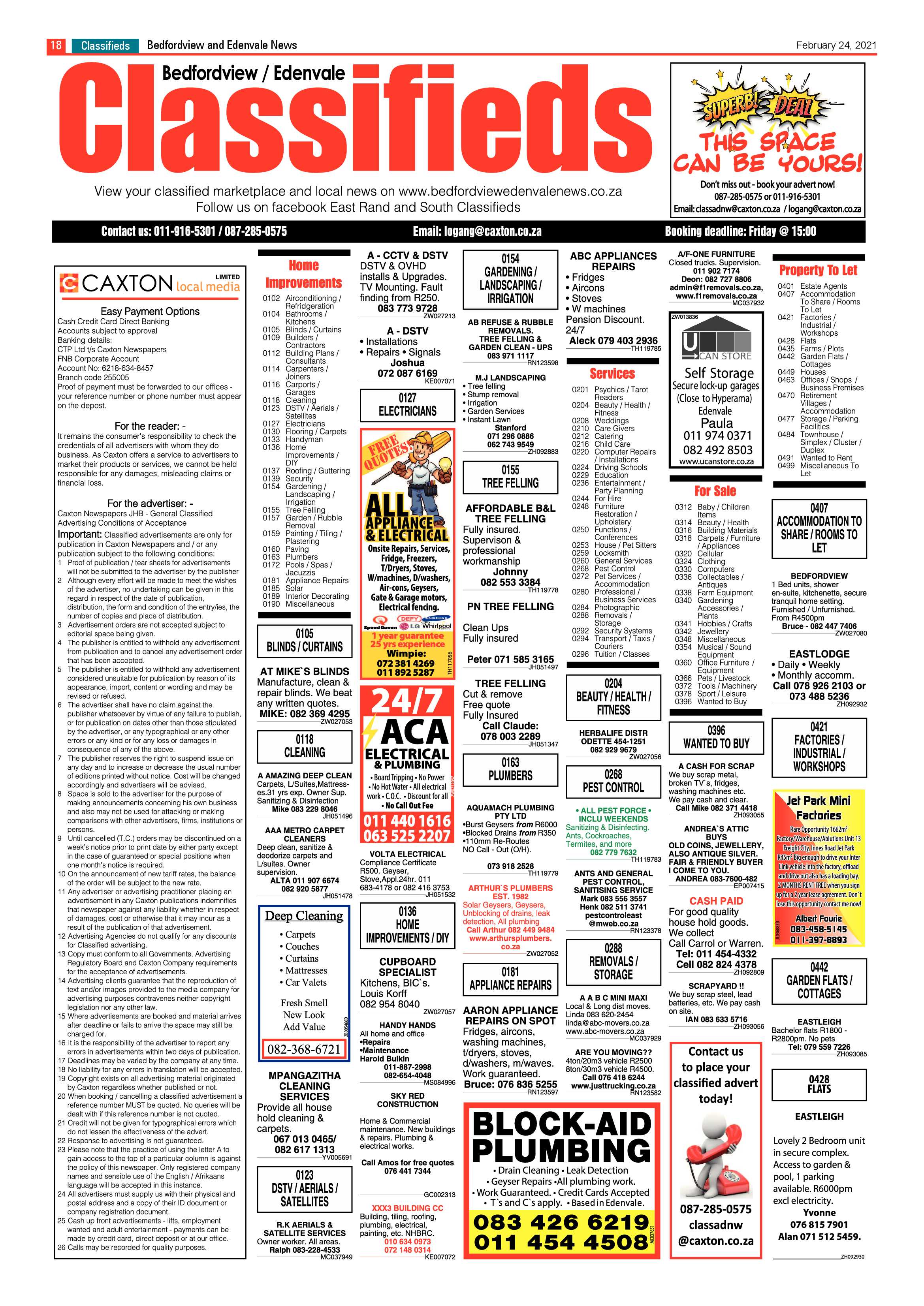 Bedfordview and Edenvale News 24 February 2021 page 18