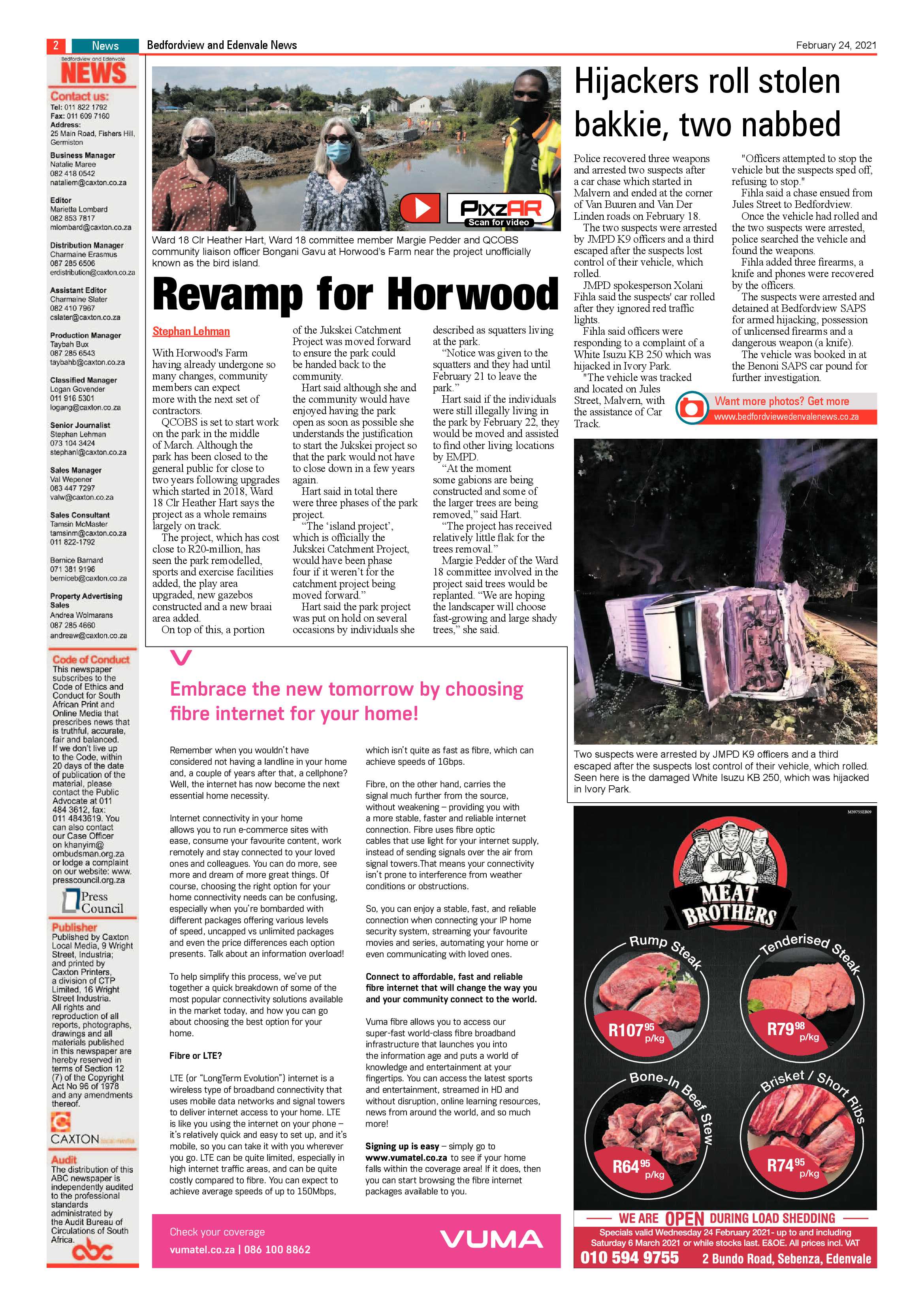 Bedfordview and Edenvale News 24 February 2021 page 2