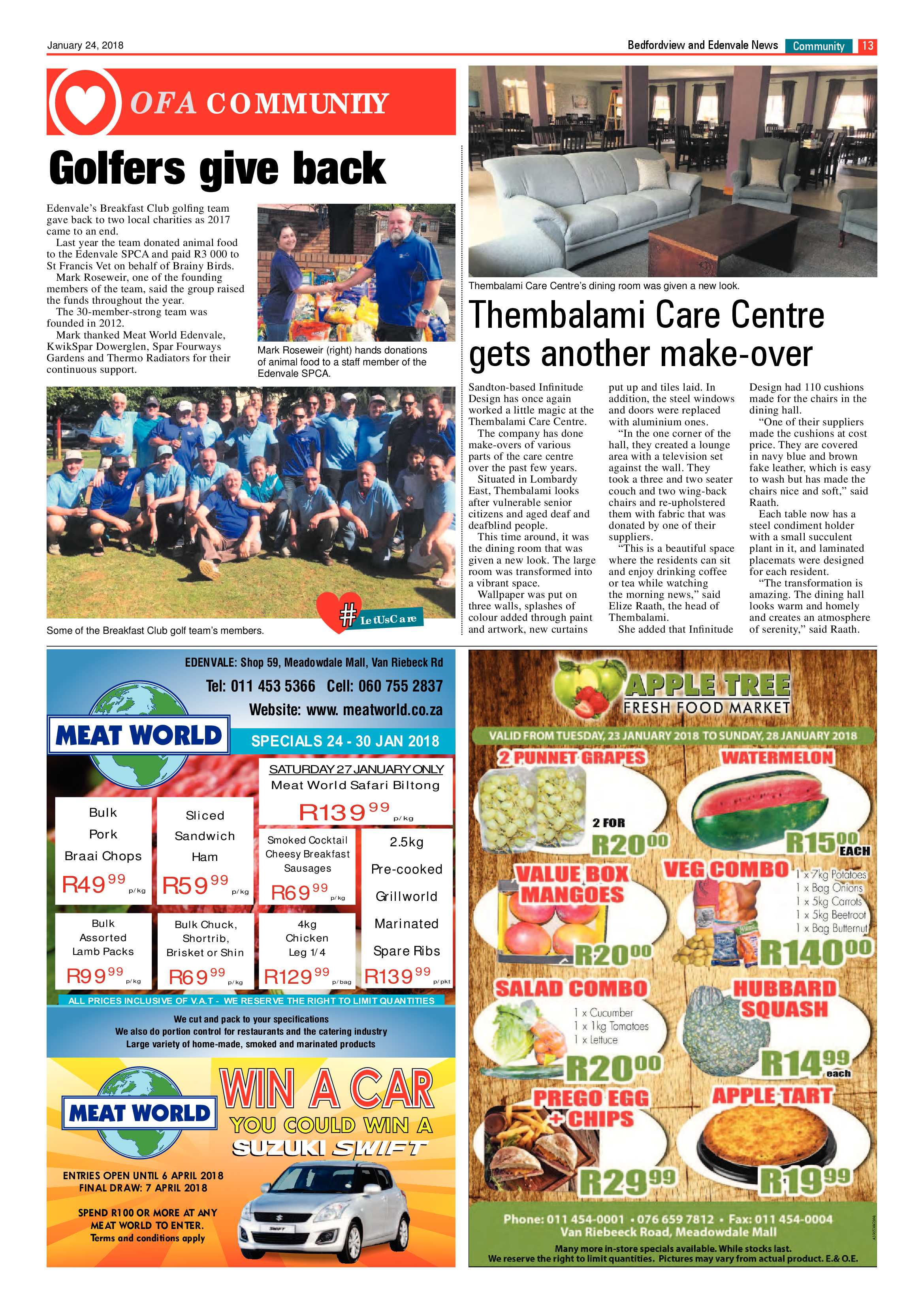 Bedfordview and Edenvale News 24 January 2018 page 13