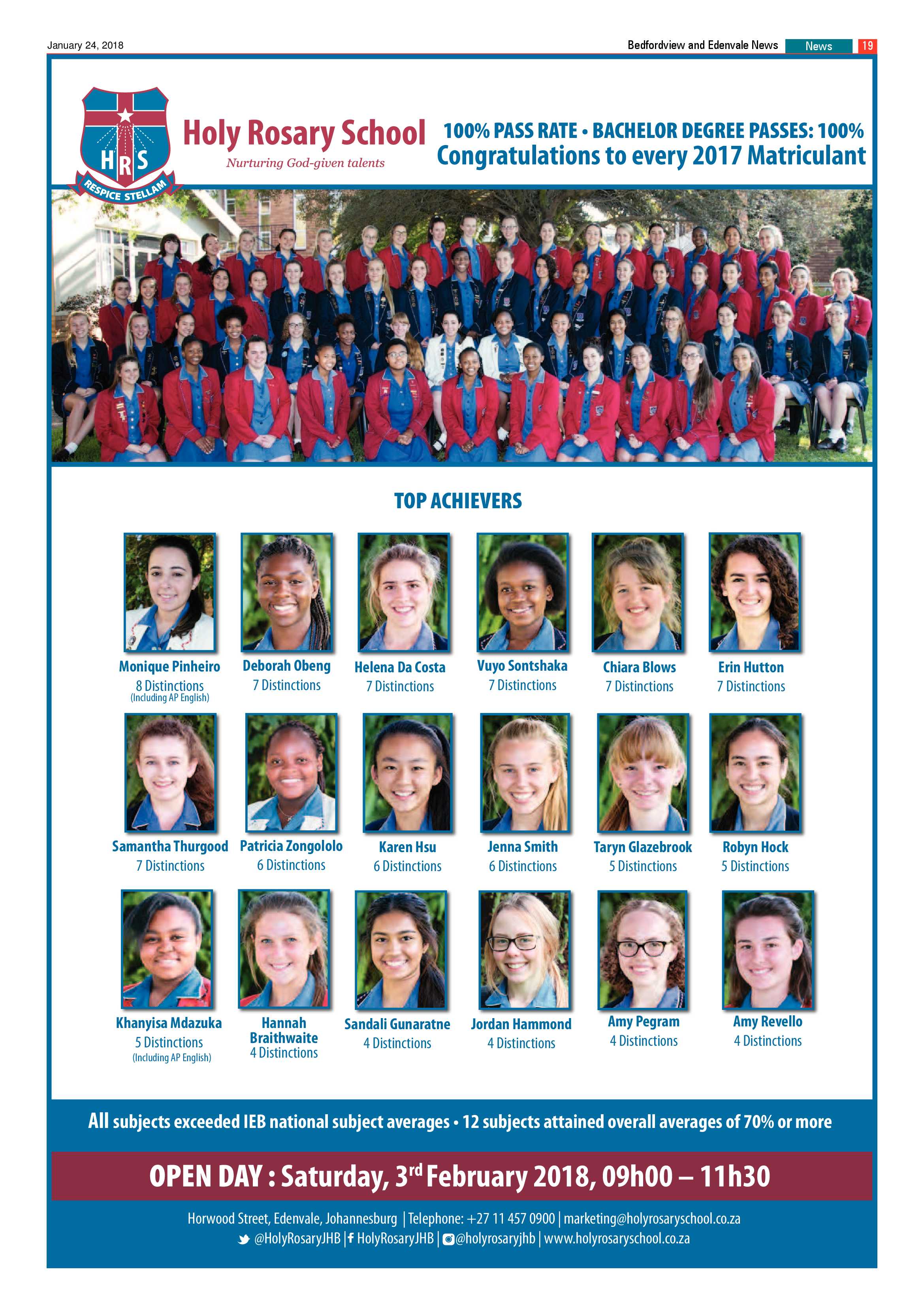 Bedfordview and Edenvale News 24 January 2018 page 19
