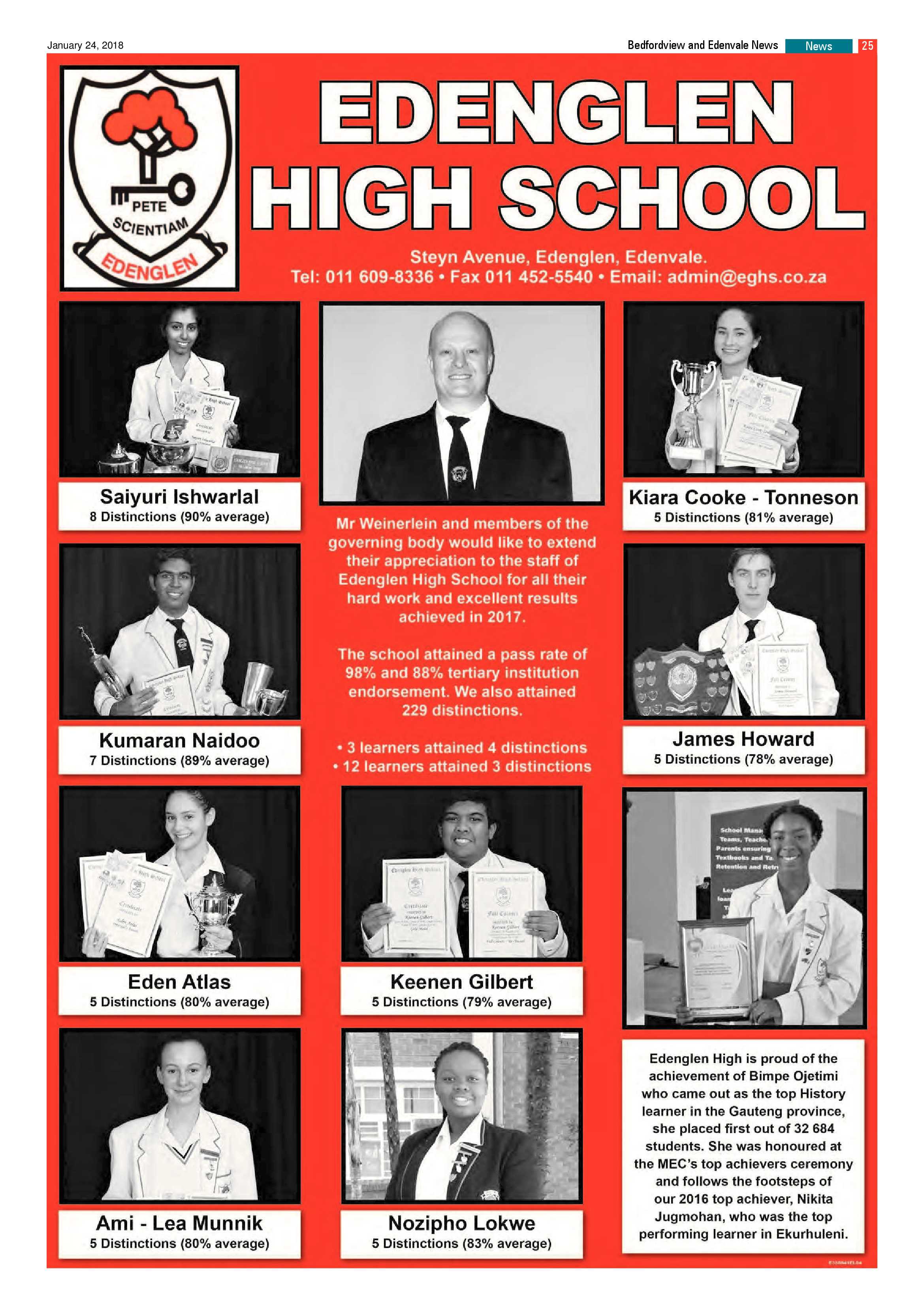 Bedfordview and Edenvale News 24 January 2018 page 25