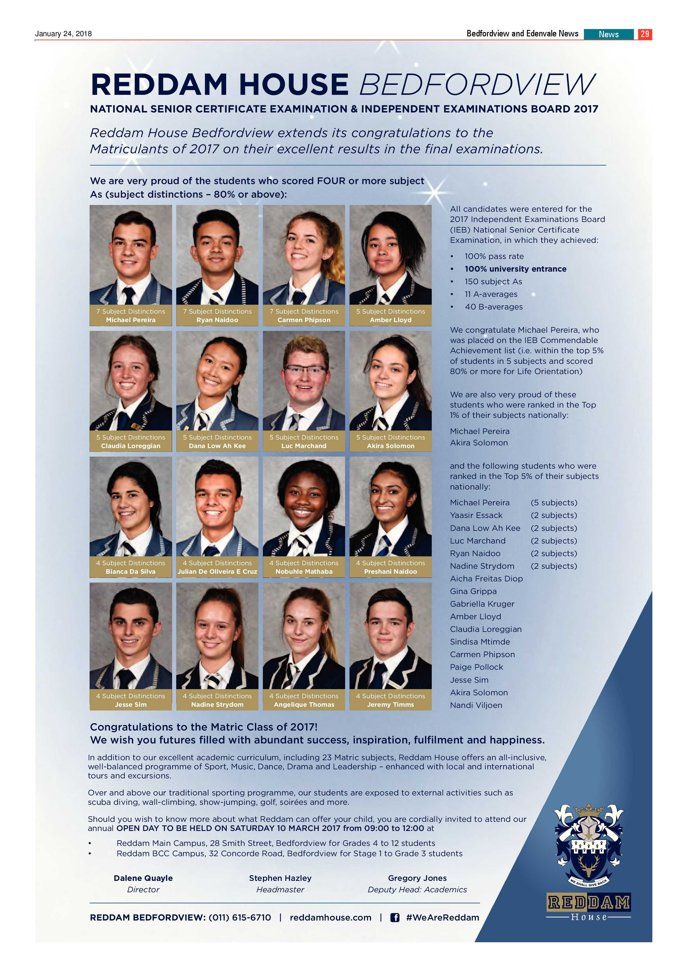Bedfordview and Edenvale News 24 January 2018 page 29
