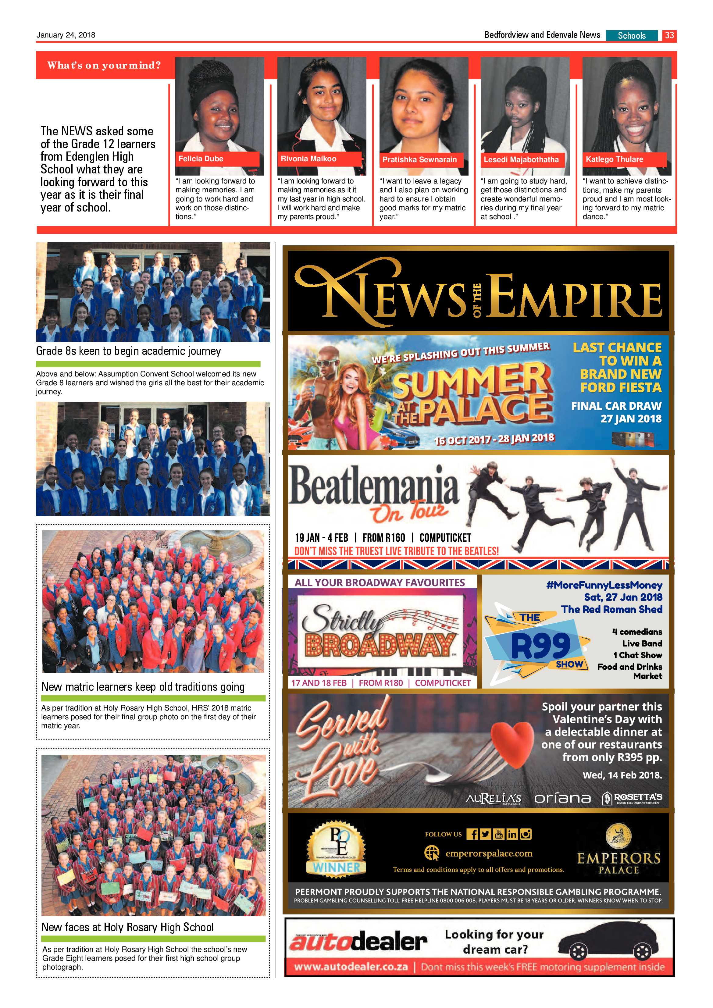 Bedfordview and Edenvale News 24 January 2018 page 33