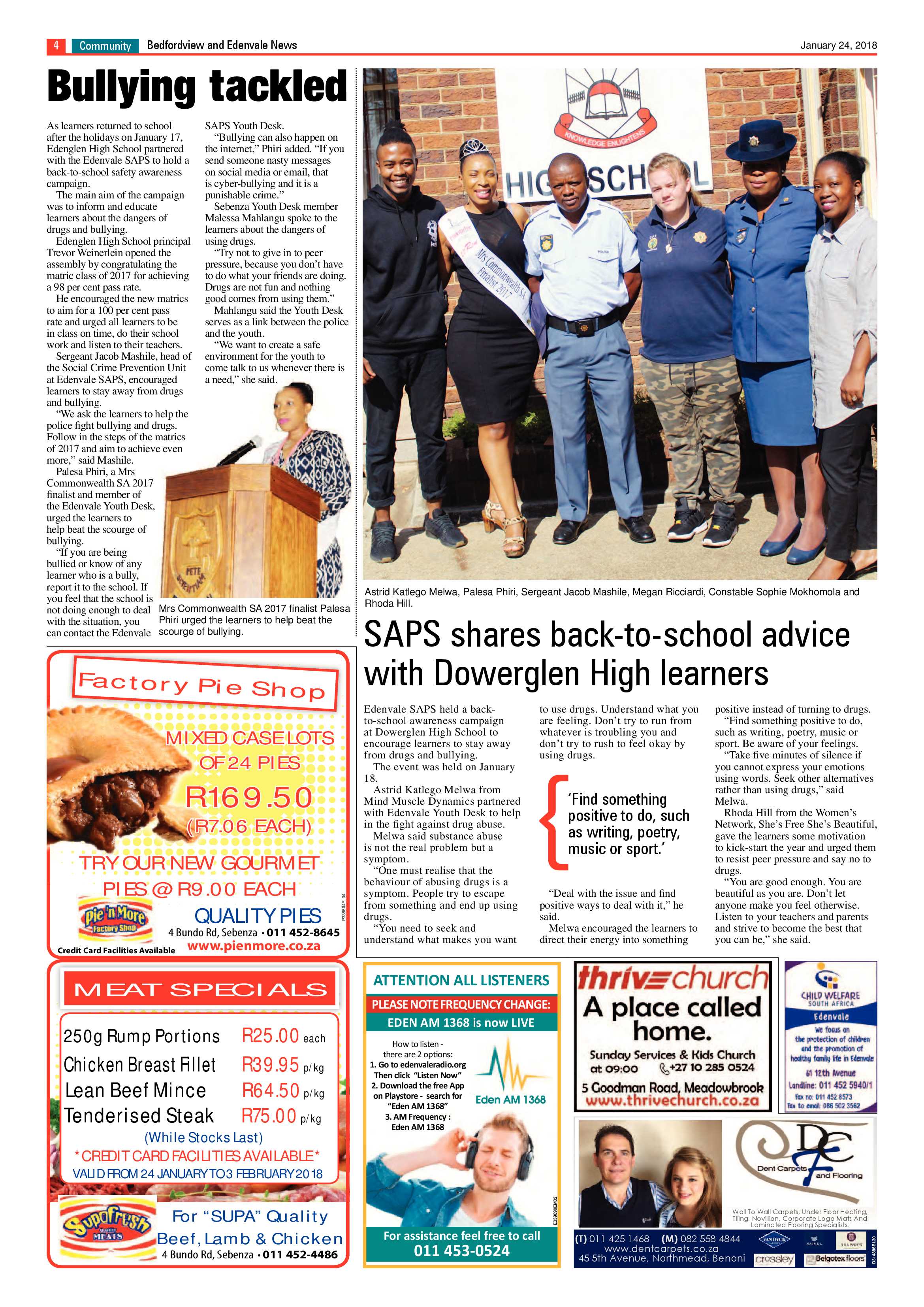 Bedfordview and Edenvale News 24 January 2018 page 4
