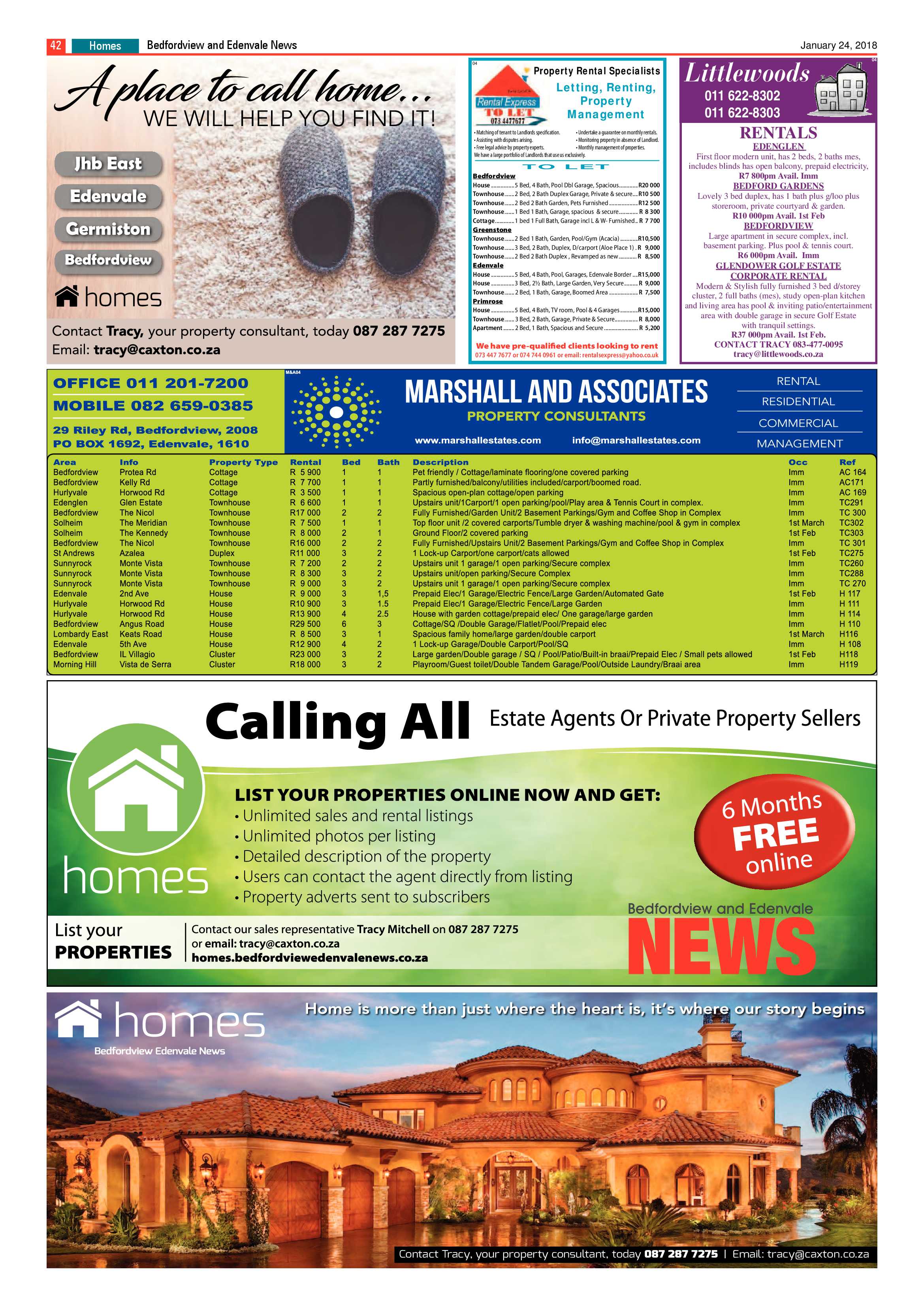 Bedfordview and Edenvale News 24 January 2018 page 42