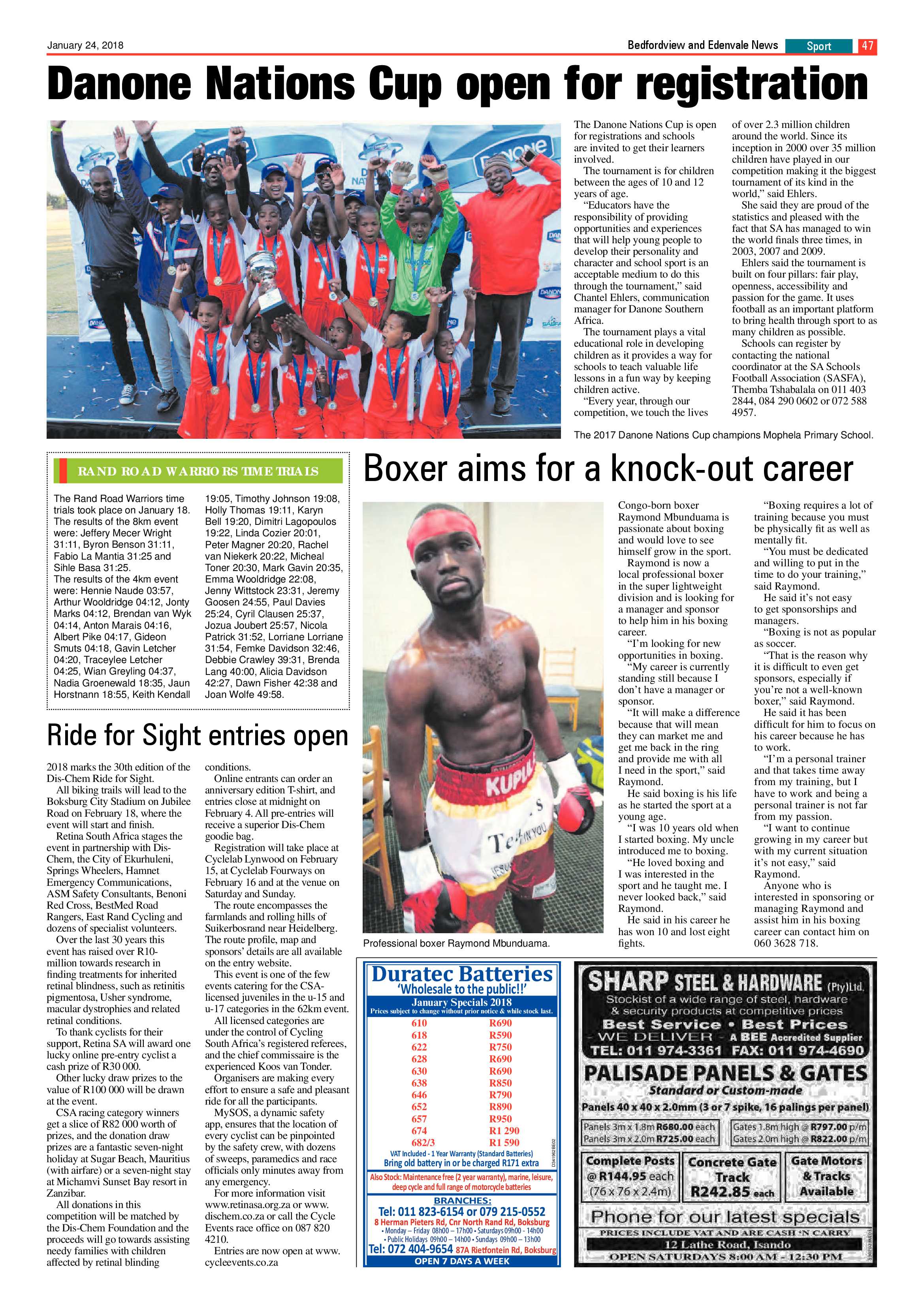 Bedfordview and Edenvale News 24 January 2018 page 47