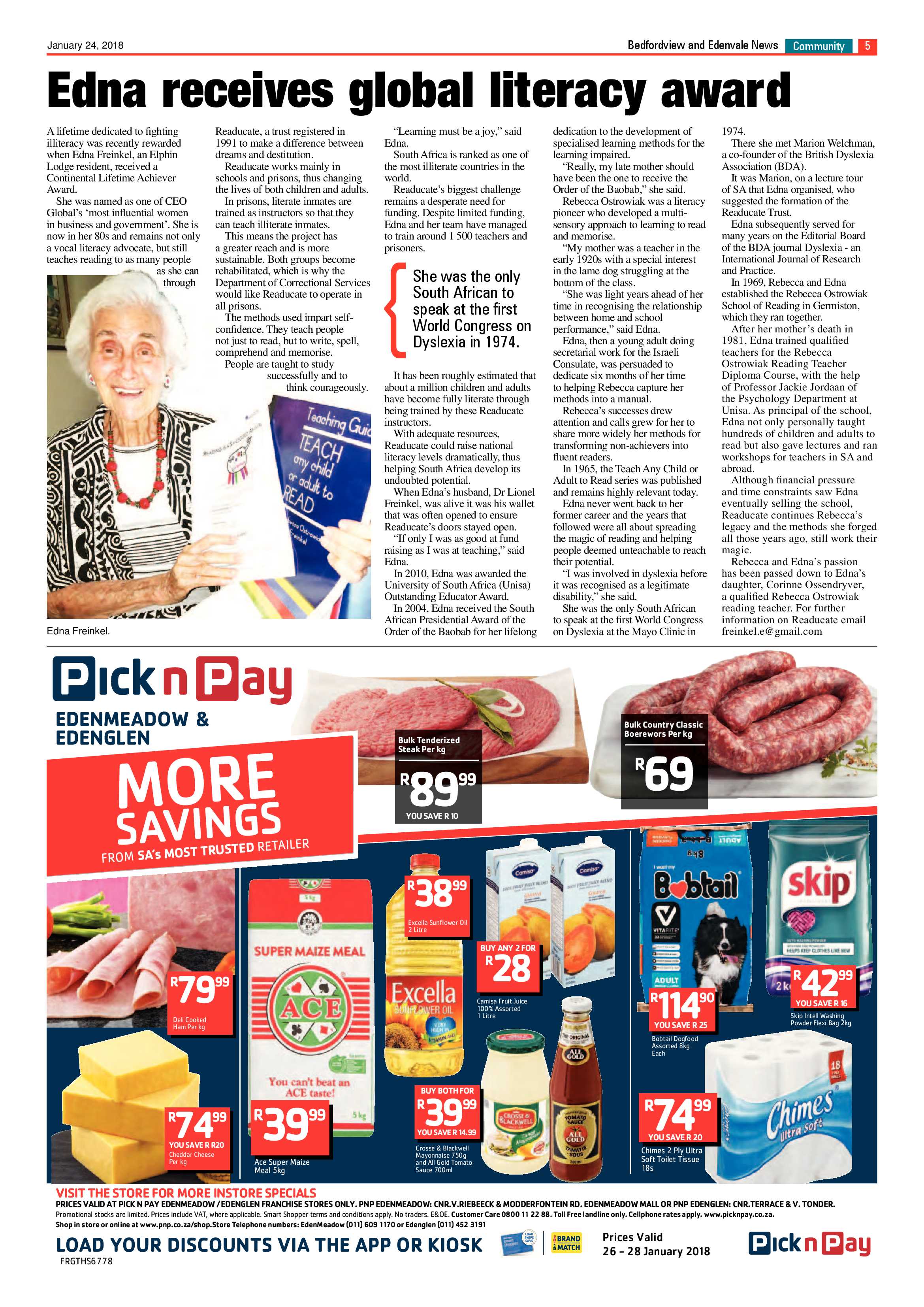 Bedfordview and Edenvale News 24 January 2018 page 5