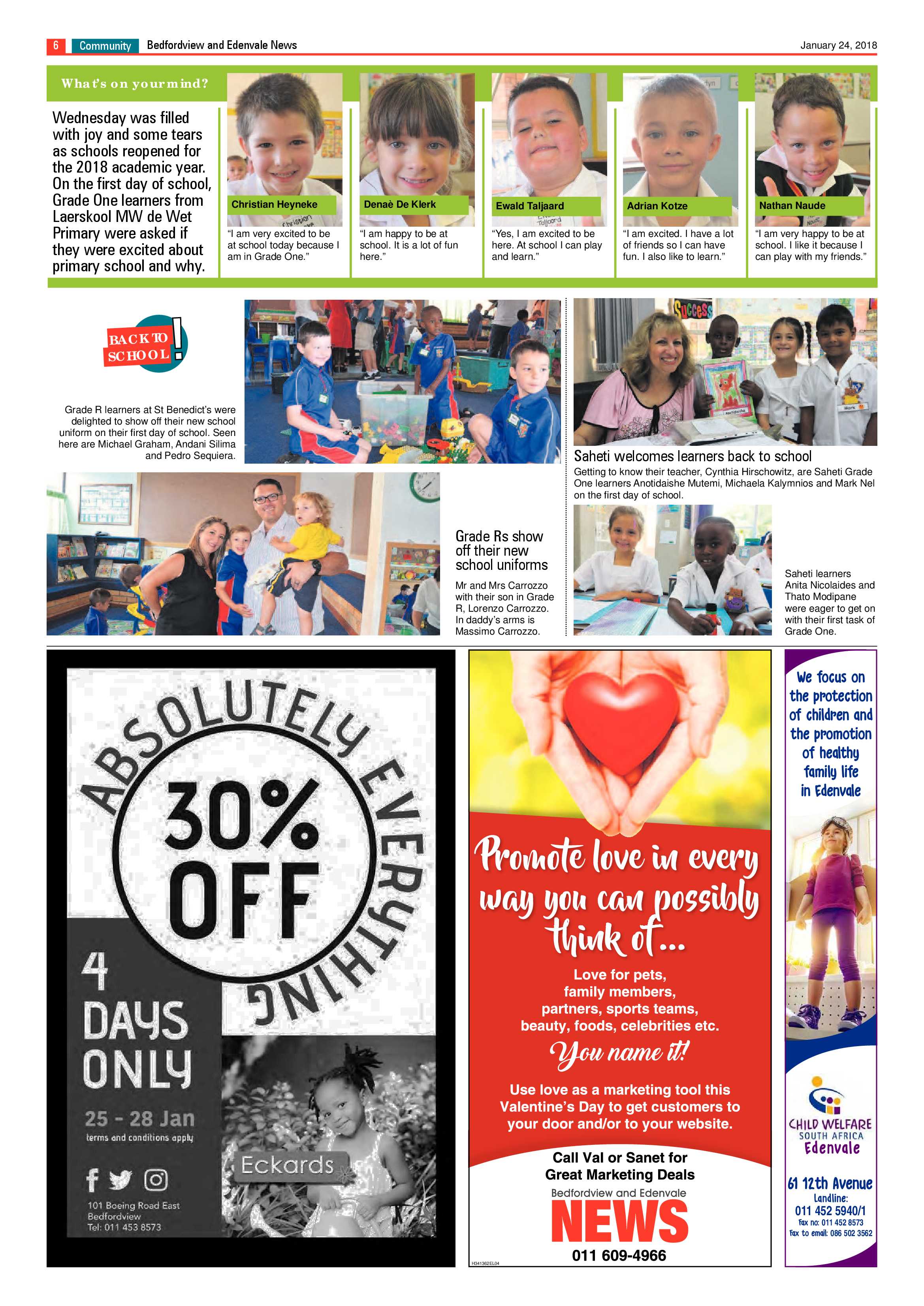 Bedfordview and Edenvale News 24 January 2018 page 6
