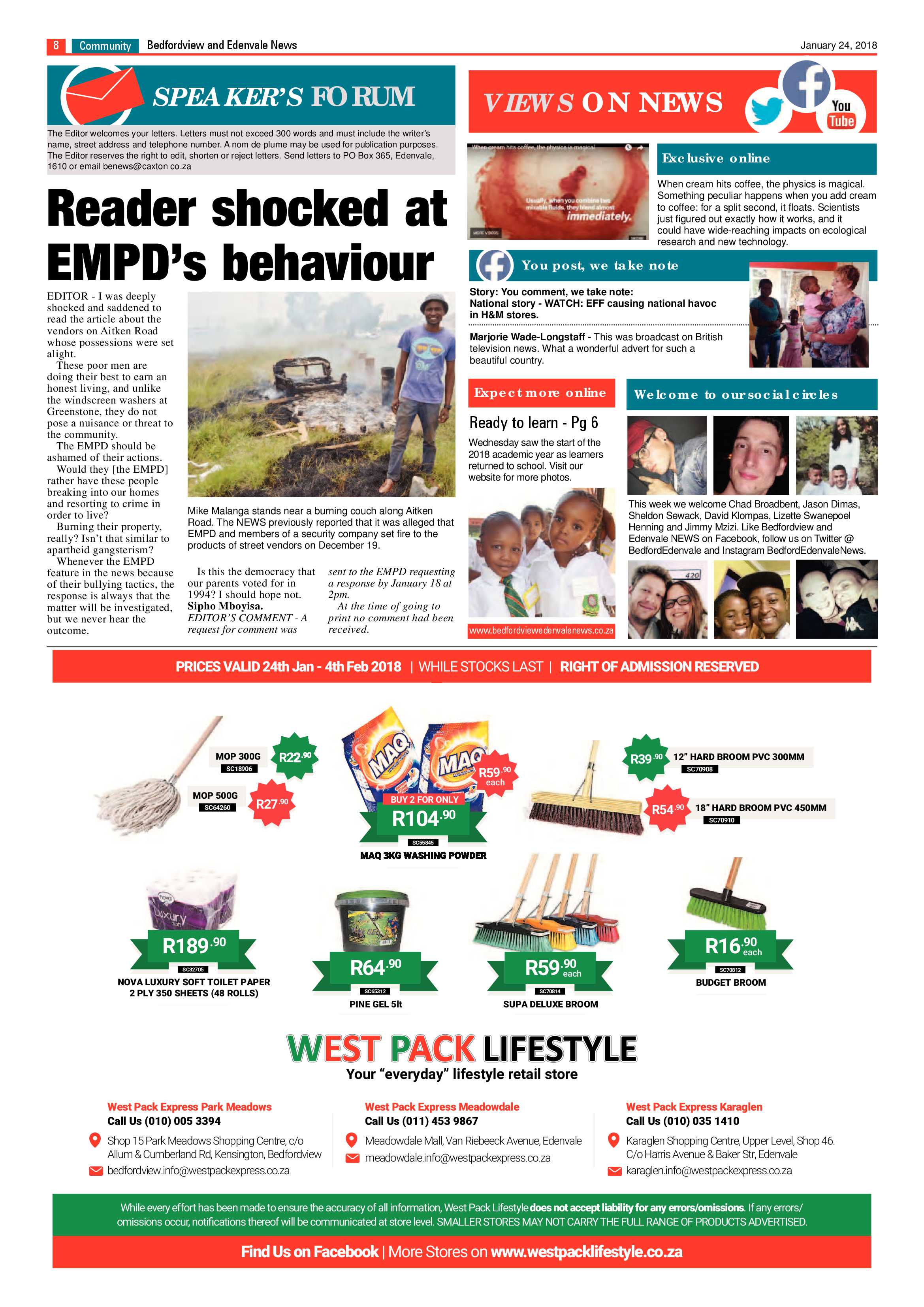 Bedfordview and Edenvale News 24 January 2018 page 8
