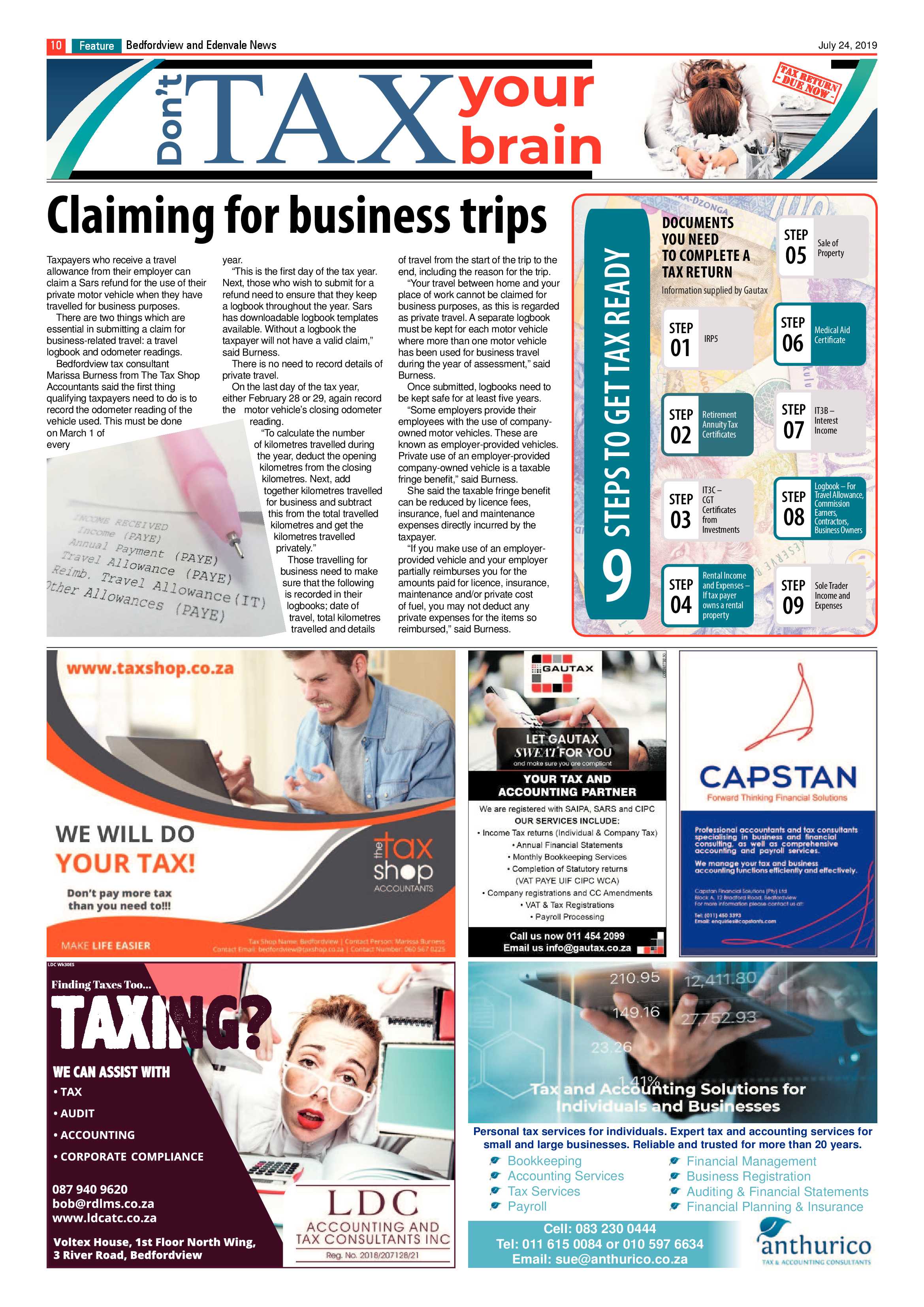 Bedfordview and Edenvale News 24 July 2019 page 10