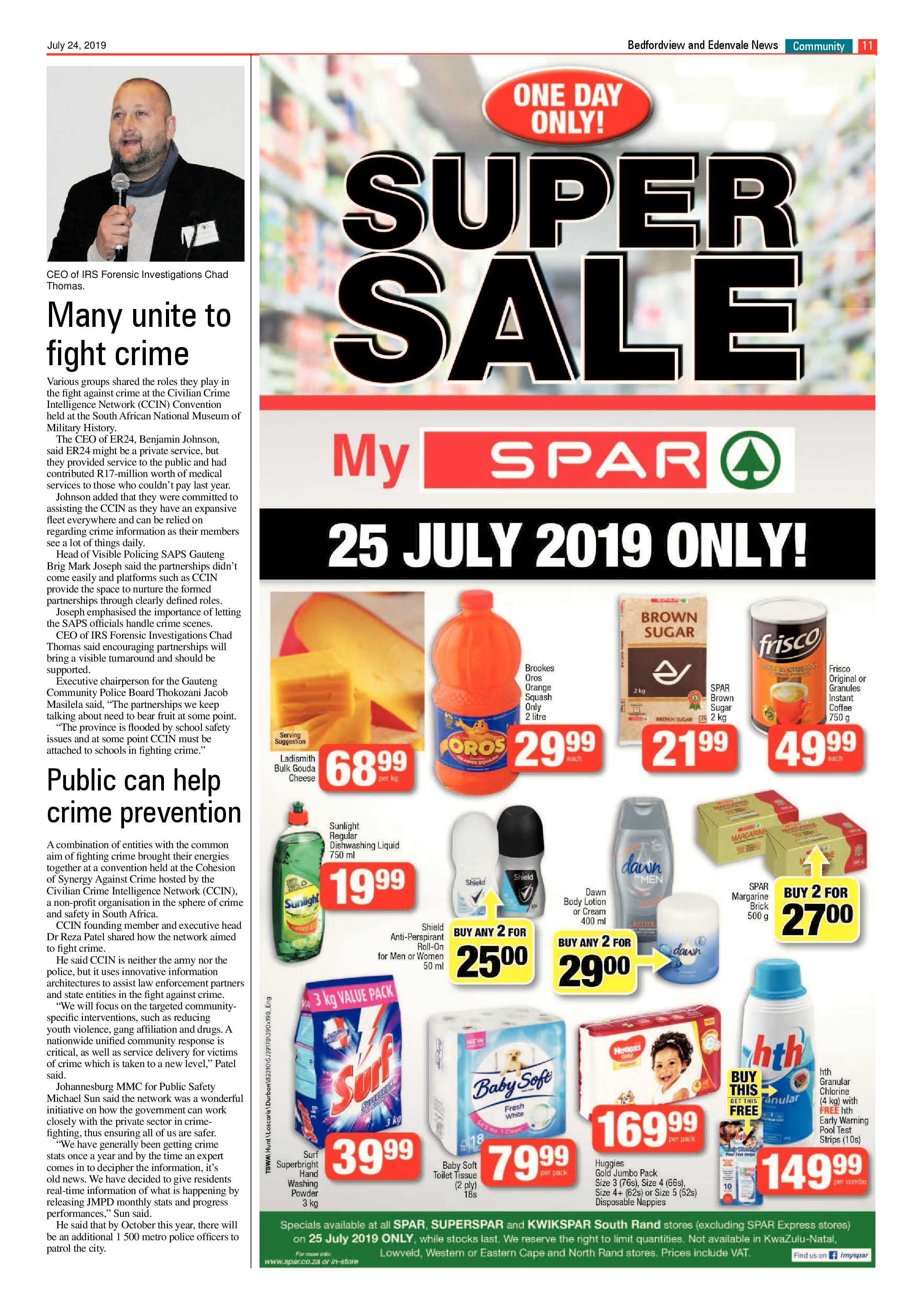 Bedfordview and Edenvale News 24 July 2019 page 11