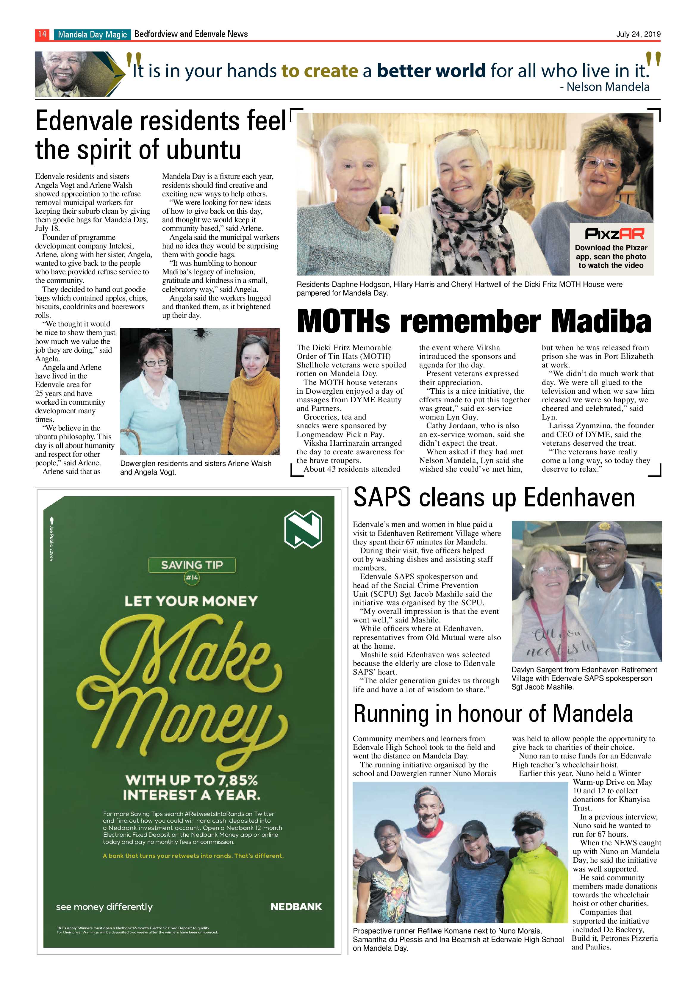 Bedfordview and Edenvale News 24 July 2019 page 14