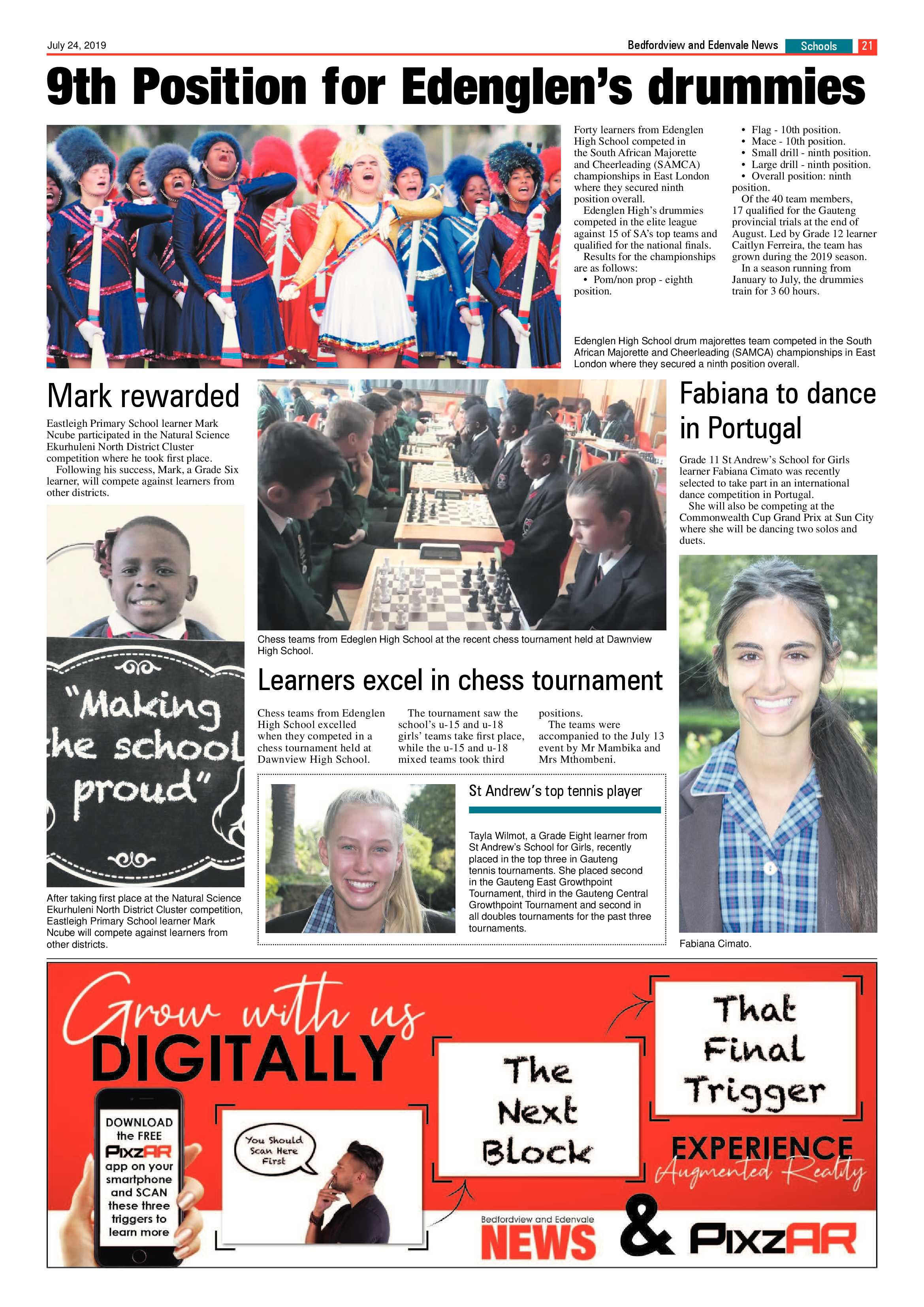 Bedfordview and Edenvale News 24 July 2019 page 21