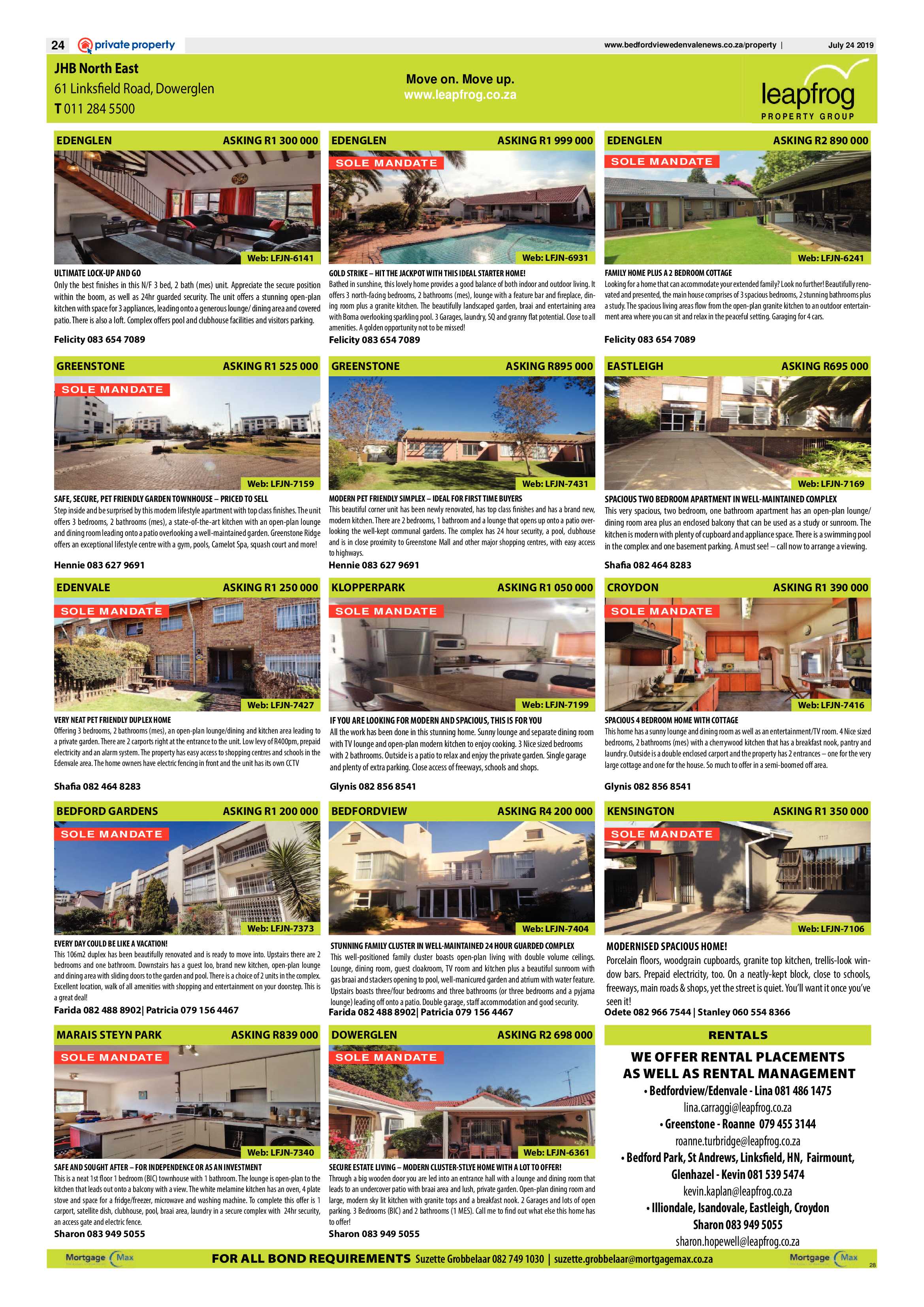 Bedfordview and Edenvale News 24 July 2019 page 24