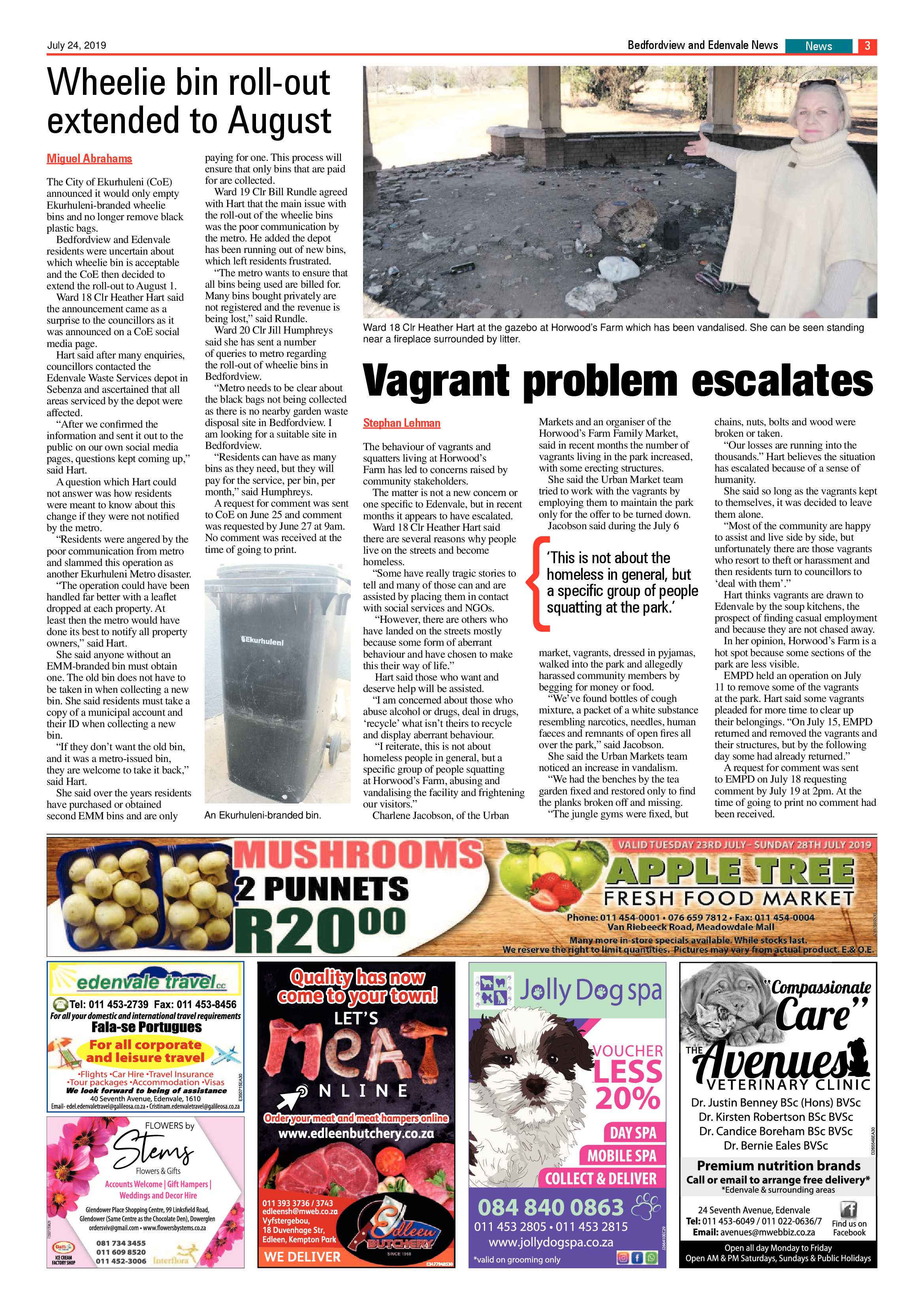 Bedfordview and Edenvale News 24 July 2019 page 3