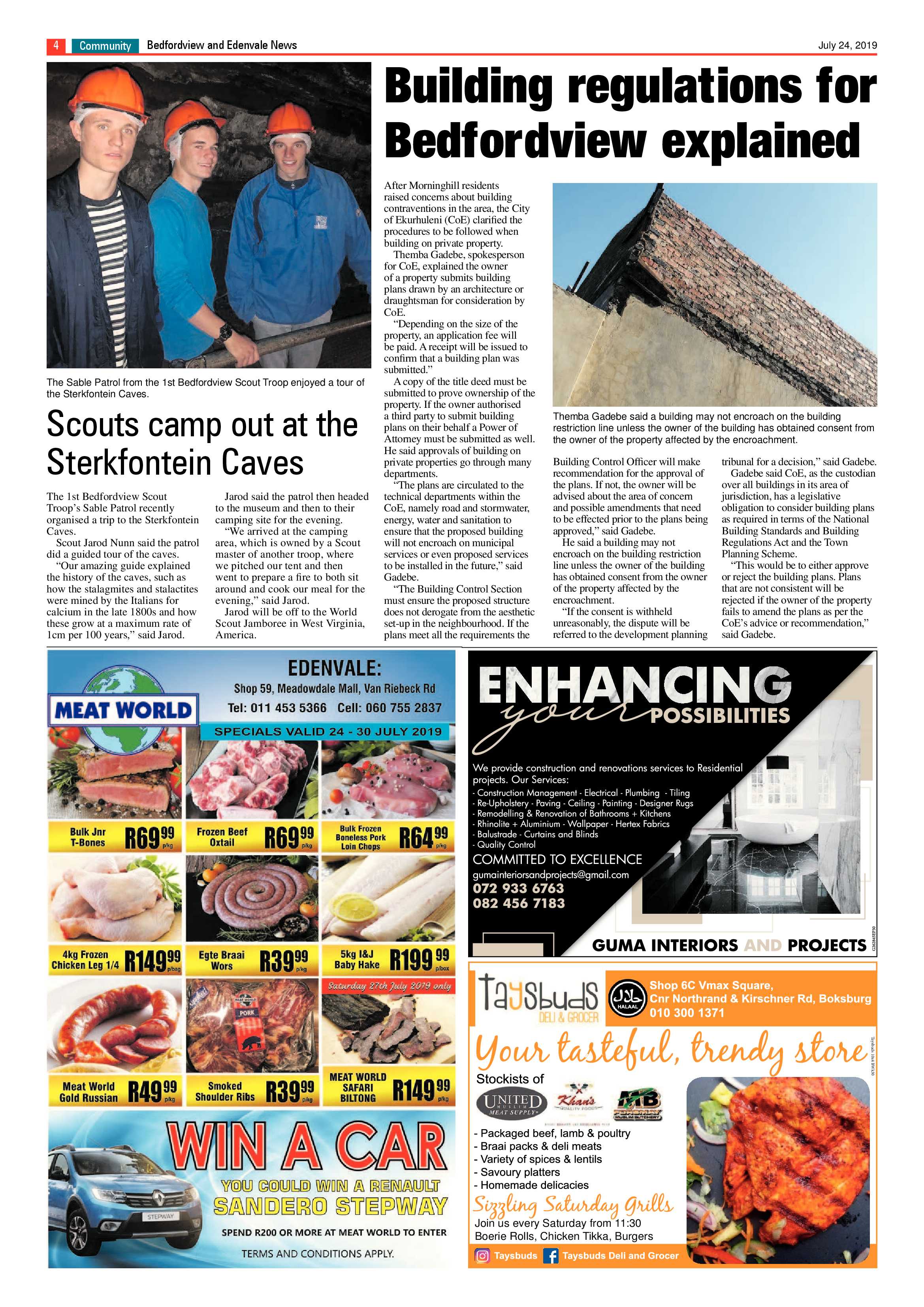 Bedfordview and Edenvale News 24 July 2019 page 4